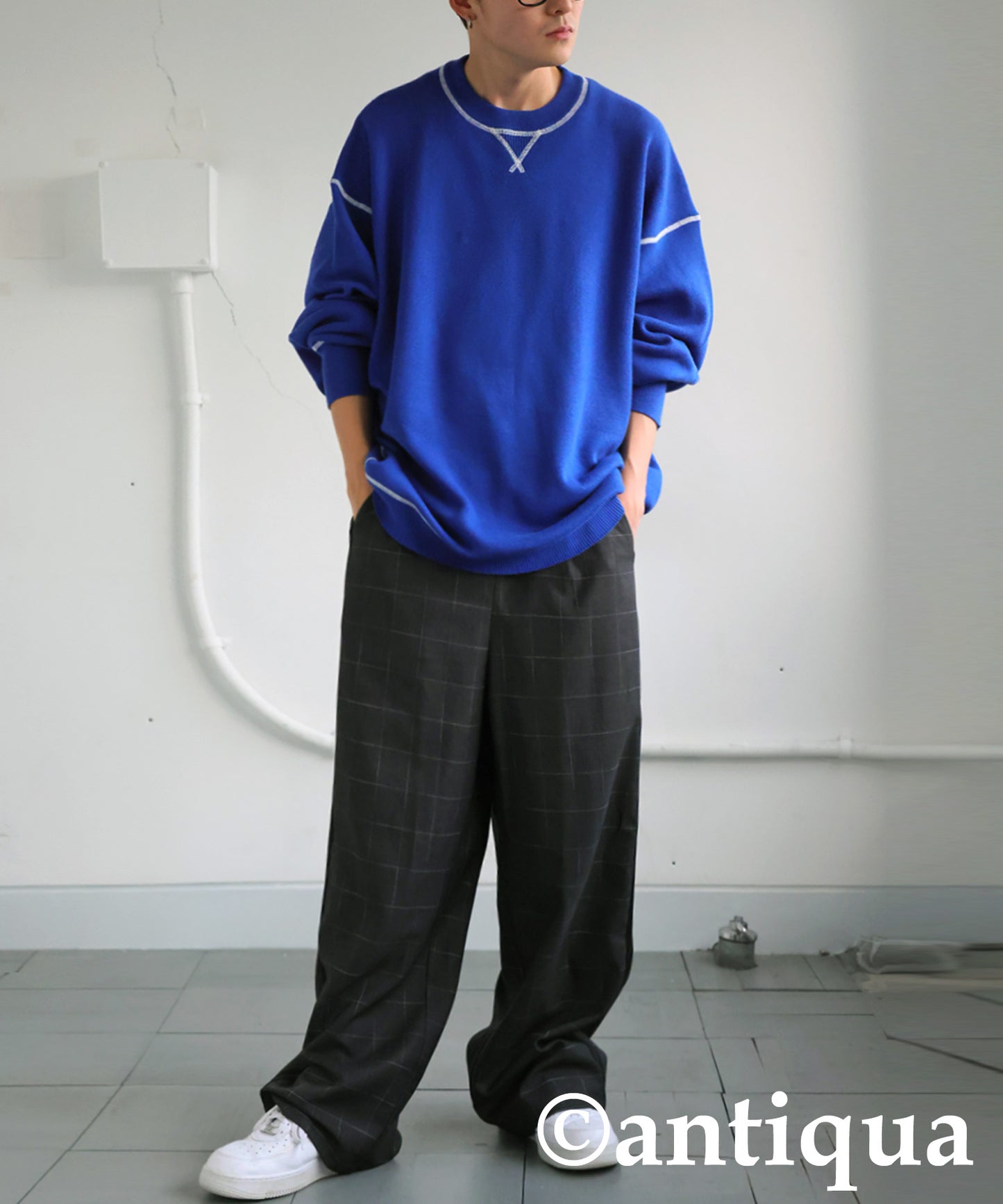 Color Stitch Knit Men's