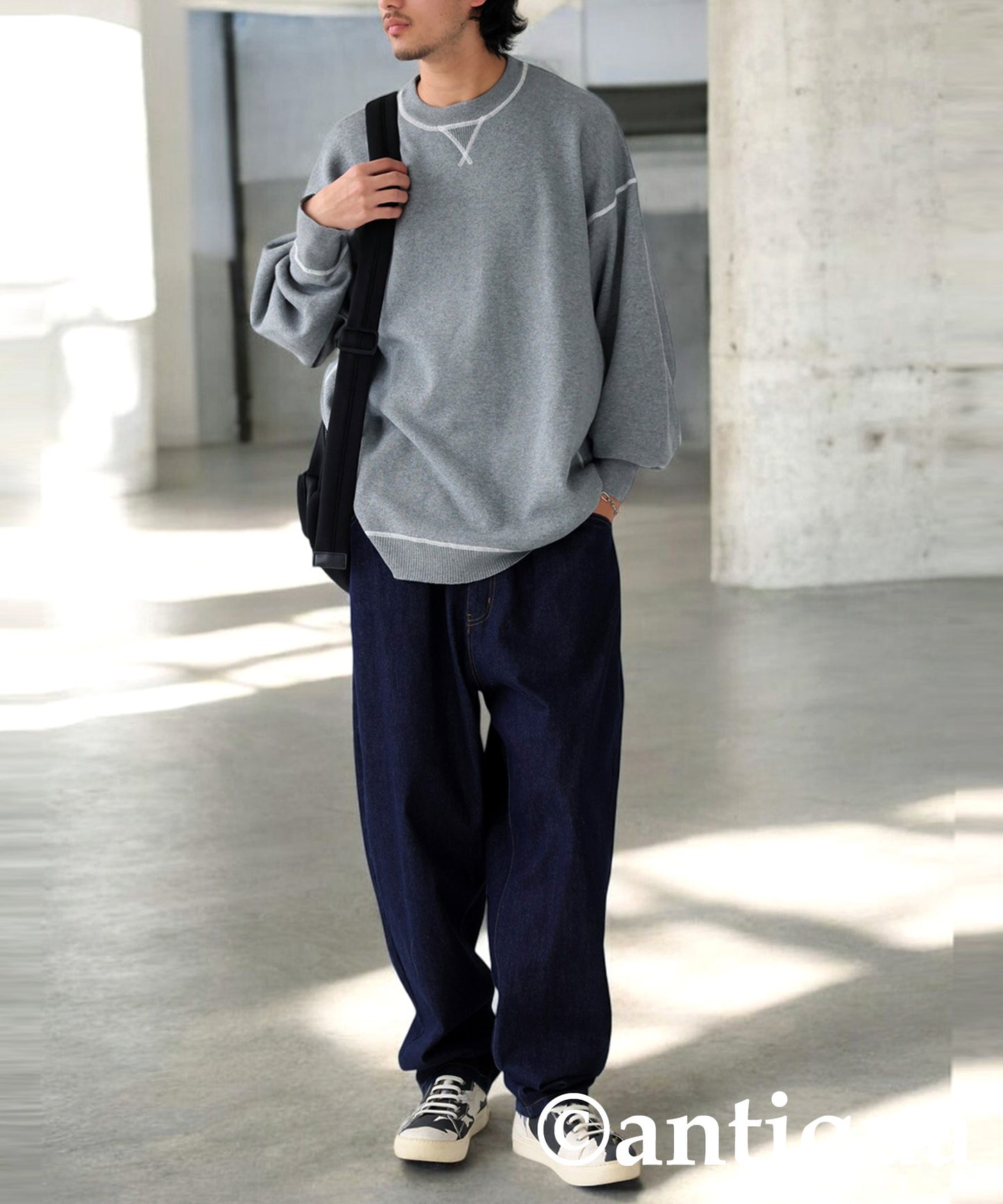 Color Stitch Knit Men's