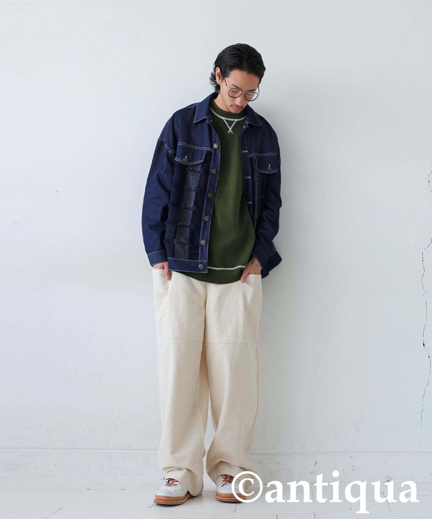 Color Stitch Knit Men's