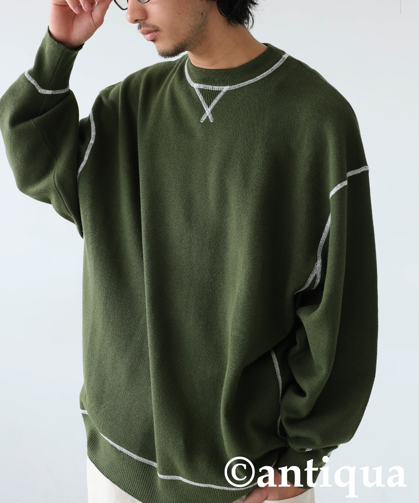 Color Stitch Knit Men's