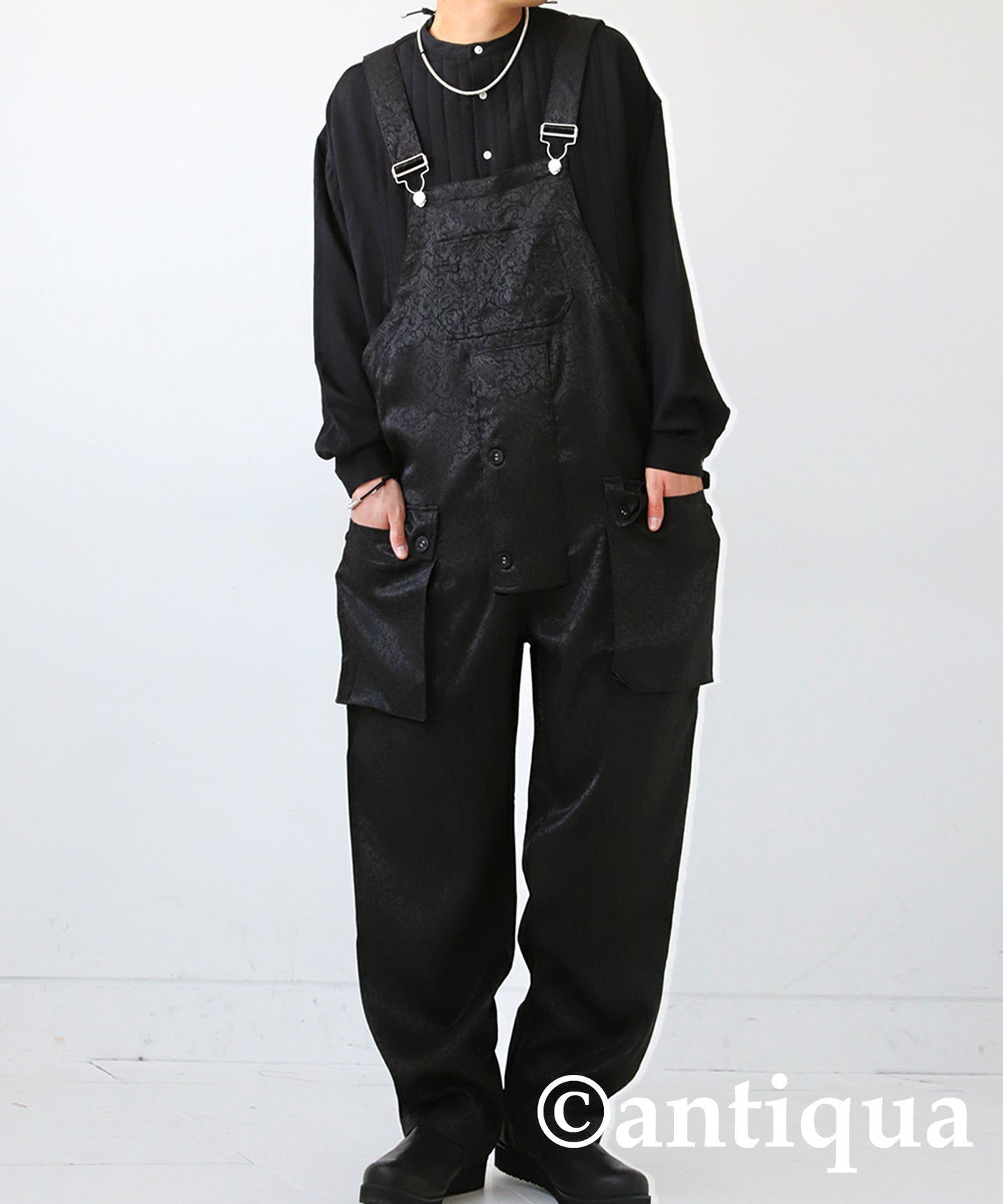 Men's Jacquard Overalls Fll-Length