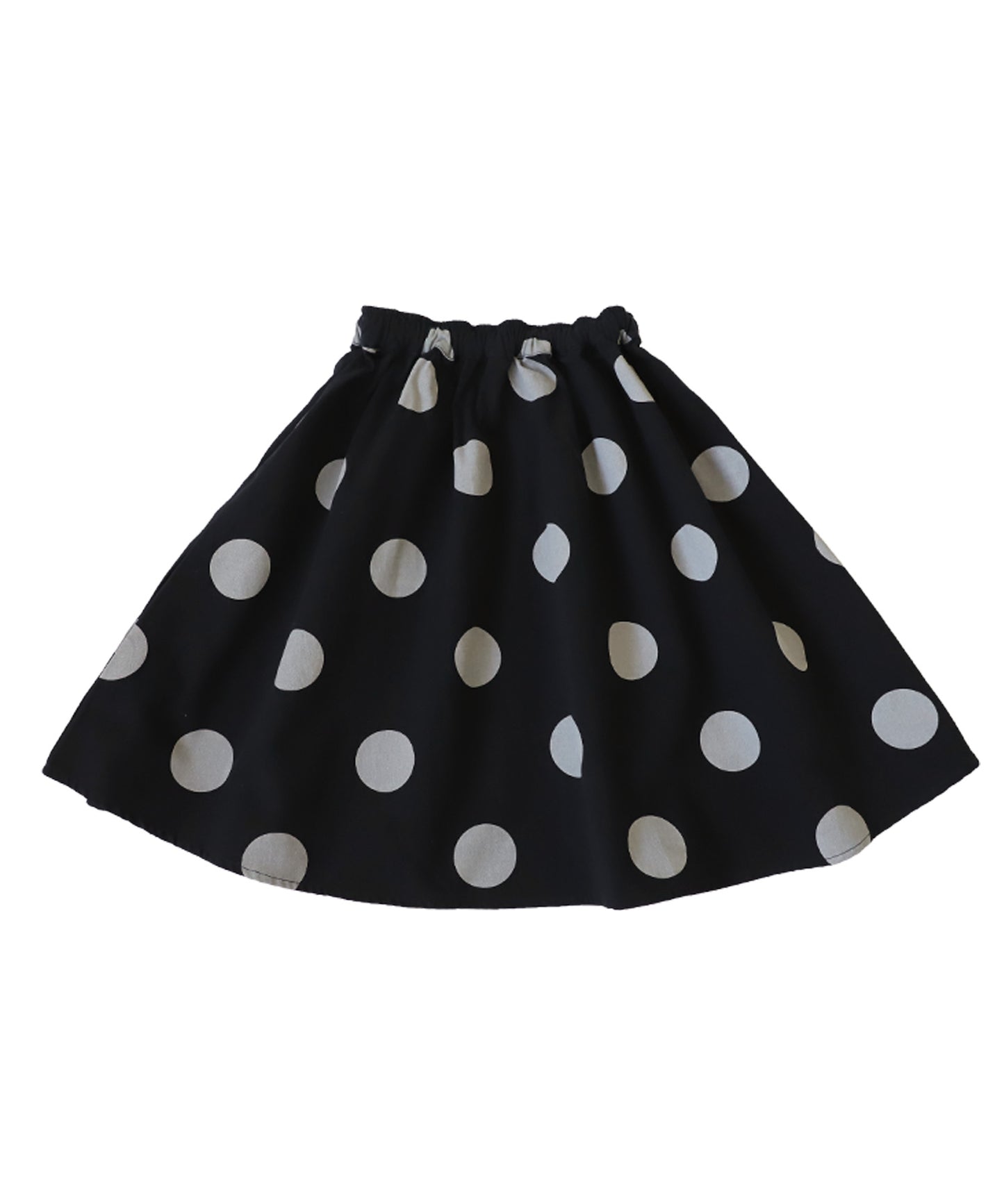 Kids flare skirt dot pattern