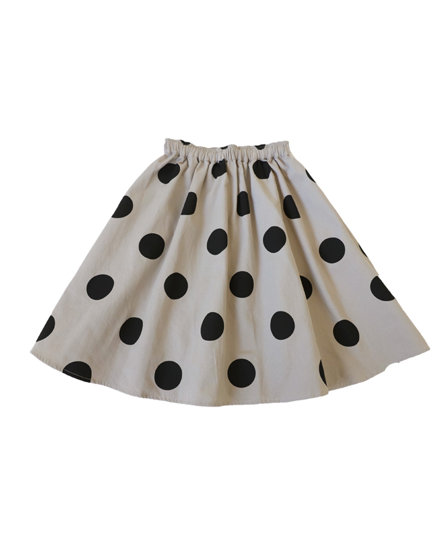 Kids flare skirt dot pattern