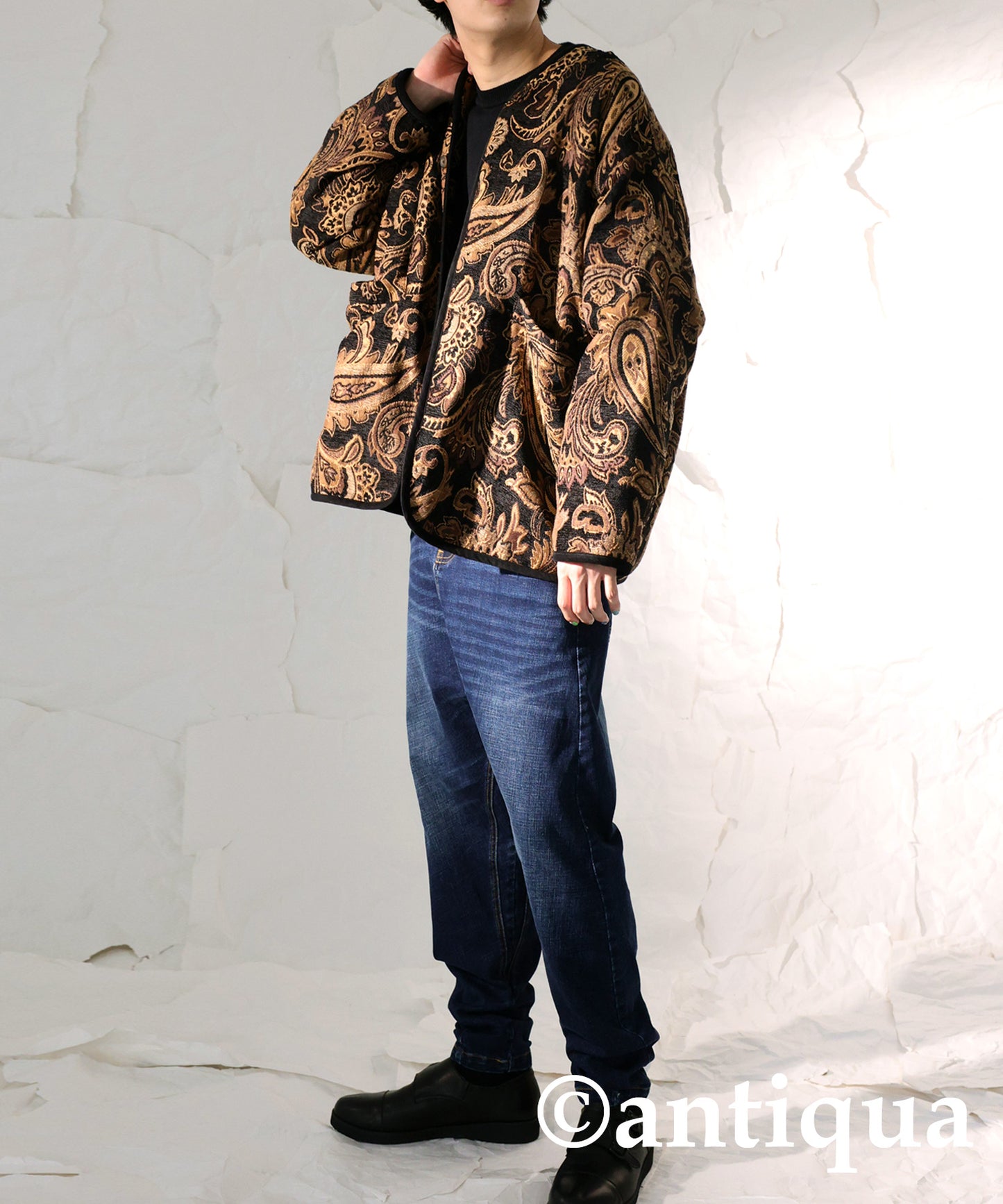 Men's Jacquard jacket outerwear Paisley pattern