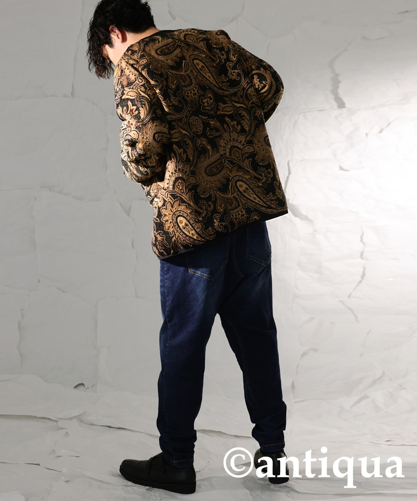 Men's Jacquard jacket outerwear Paisley pattern