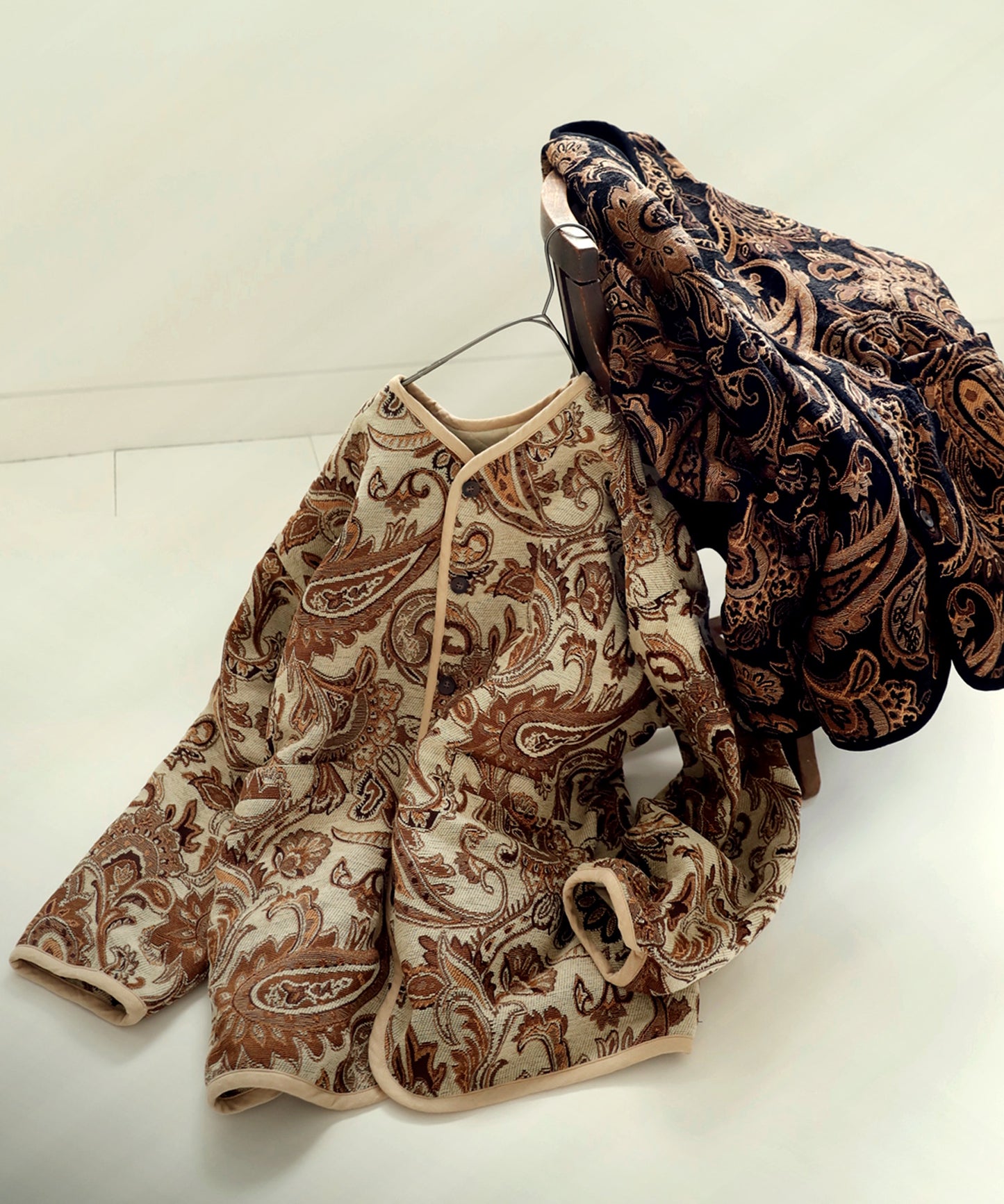 Men's Jacquard jacket outerwear Paisley pattern