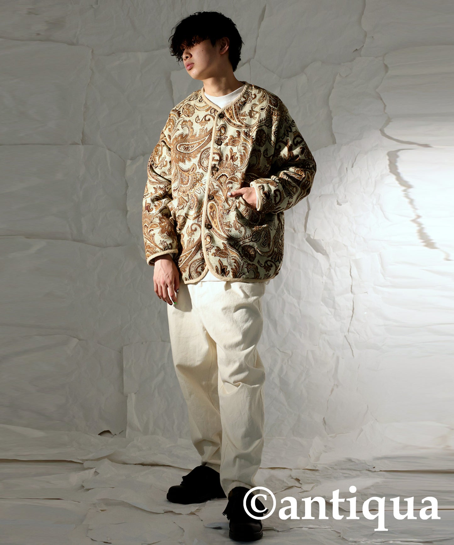 Men's Jacquard jacket outerwear Paisley pattern