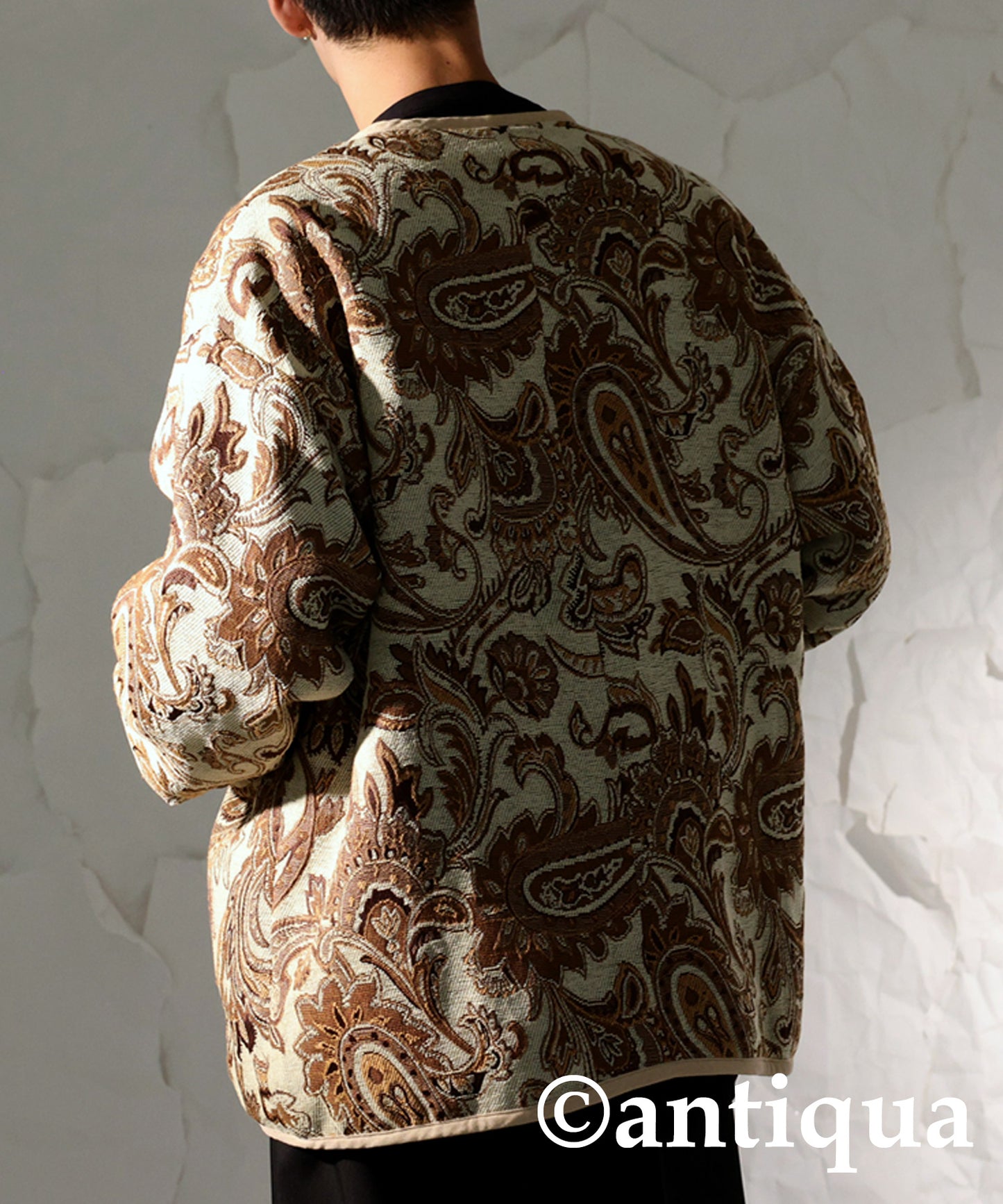 Men's Jacquard jacket outerwear Paisley pattern