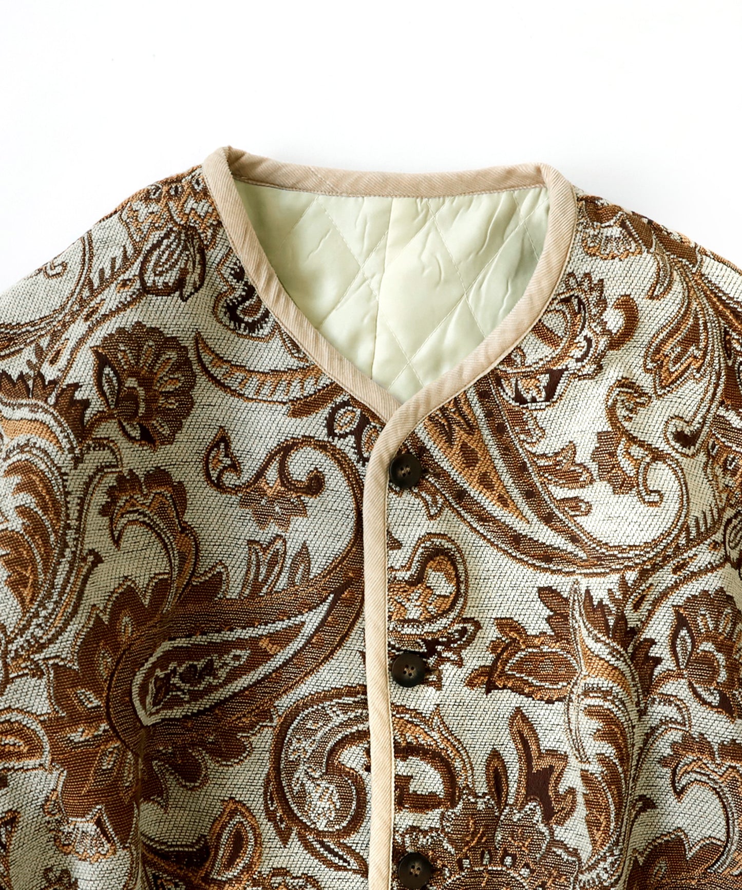 Ladies Jacquard jacket outerwear Paisley pattern