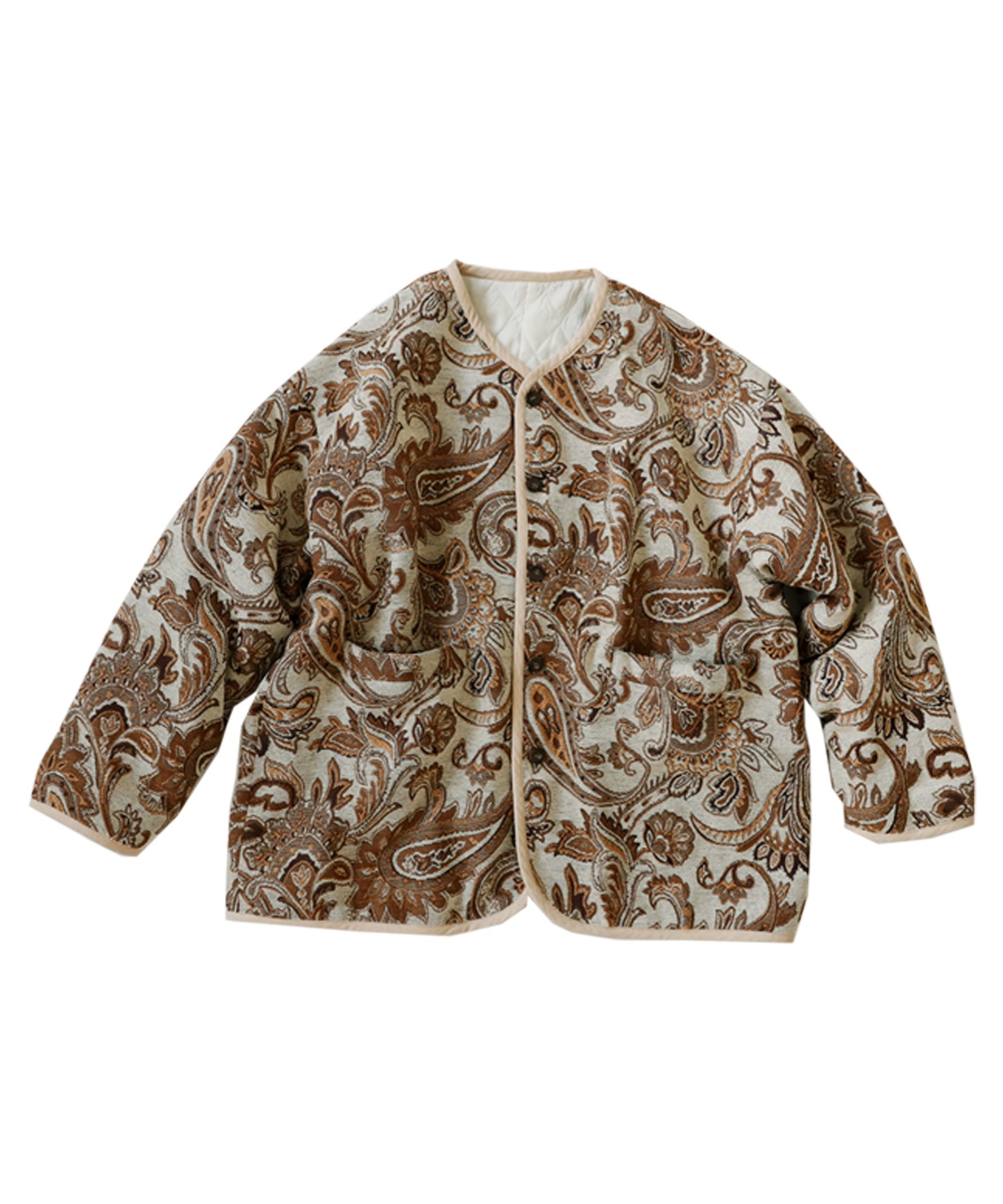 Ladies Jacquard jacket outerwear Paisley pattern