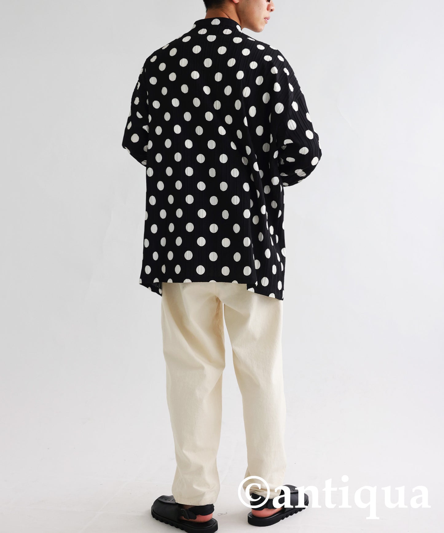 Dot pattern Men's Shirt Men's Tops Long-Sleeve