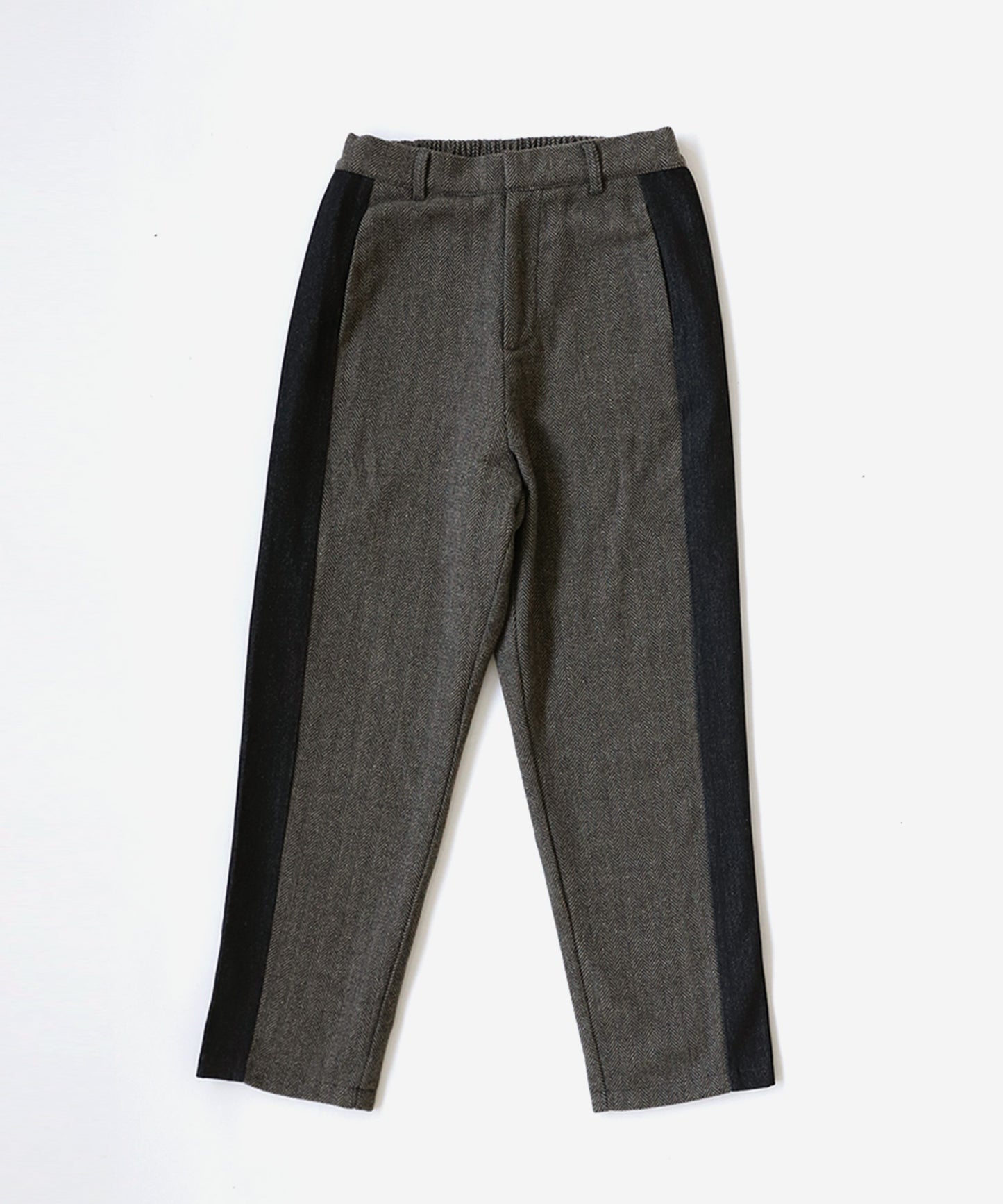 Different material docking pants Men's