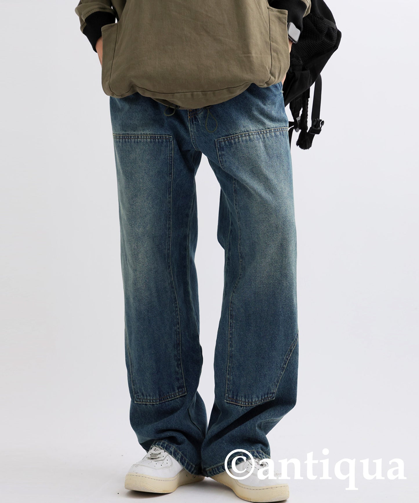 Double Knee Denim Pants Men's