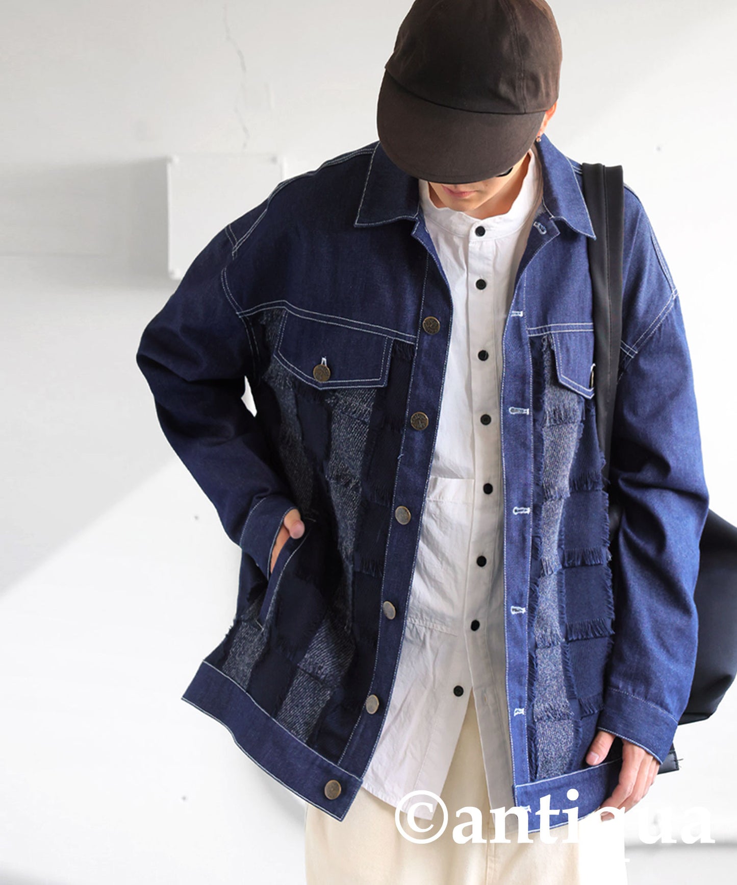 Fringe Denim Jacket Men's