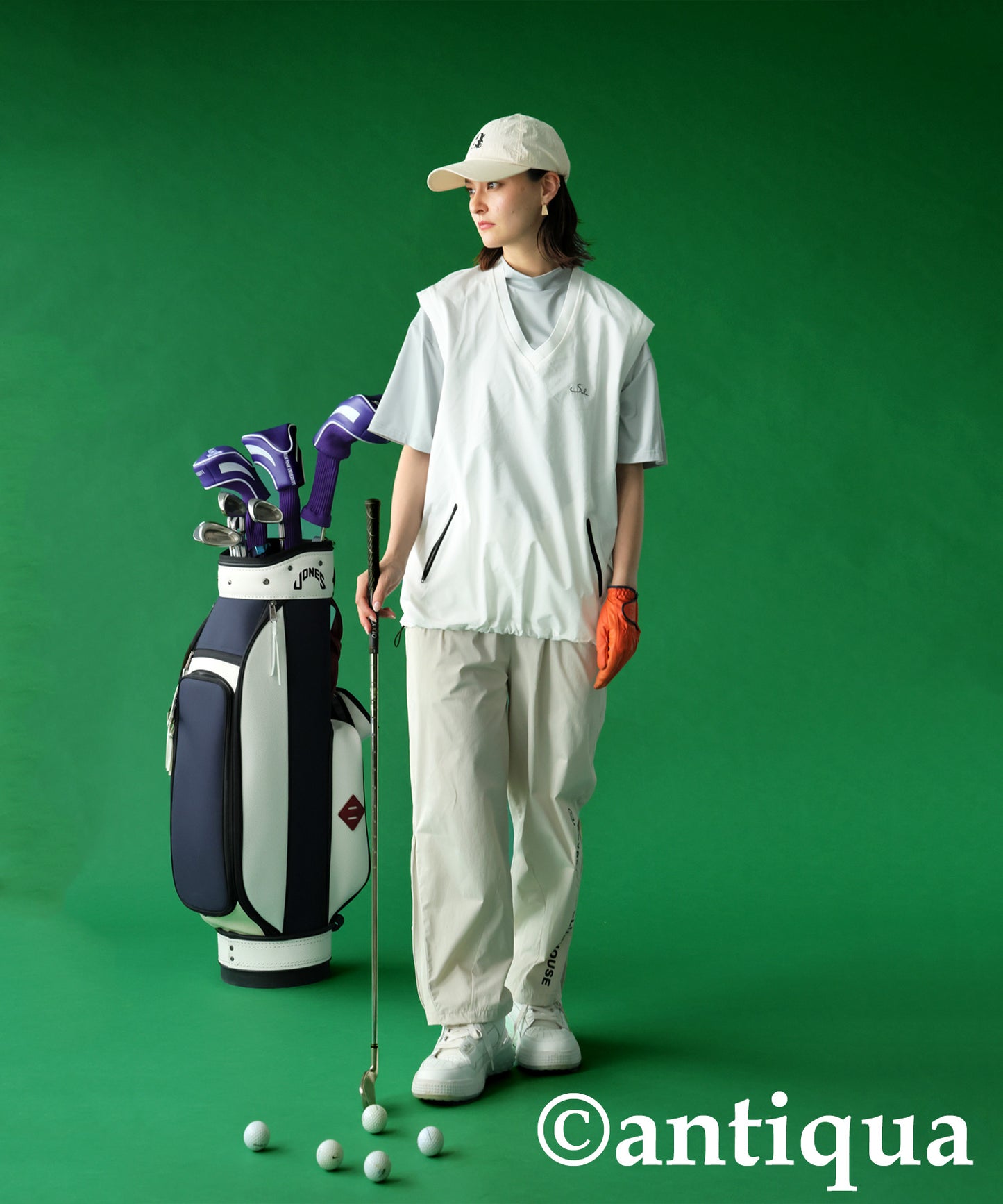 Salu. Ladies Logo Embroidered V-Neck Vest