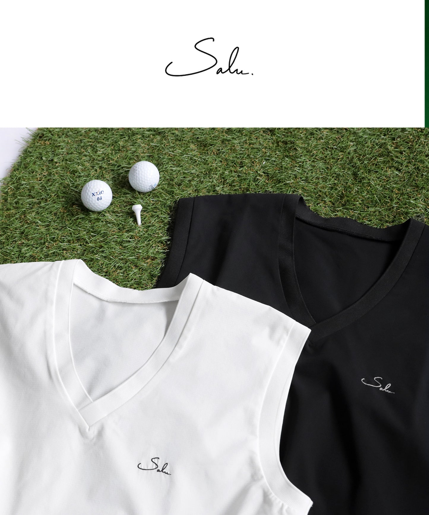 Salu. Ladies Logo Embroidered V-Neck Vest