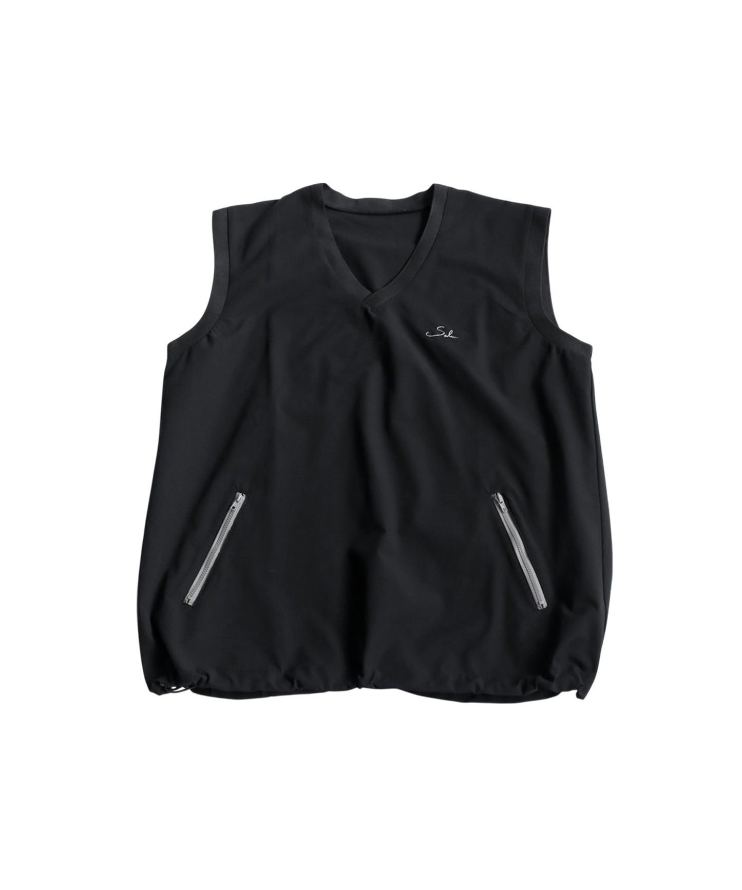 Salu. Men's Logo Embroidered V-Neck Vest