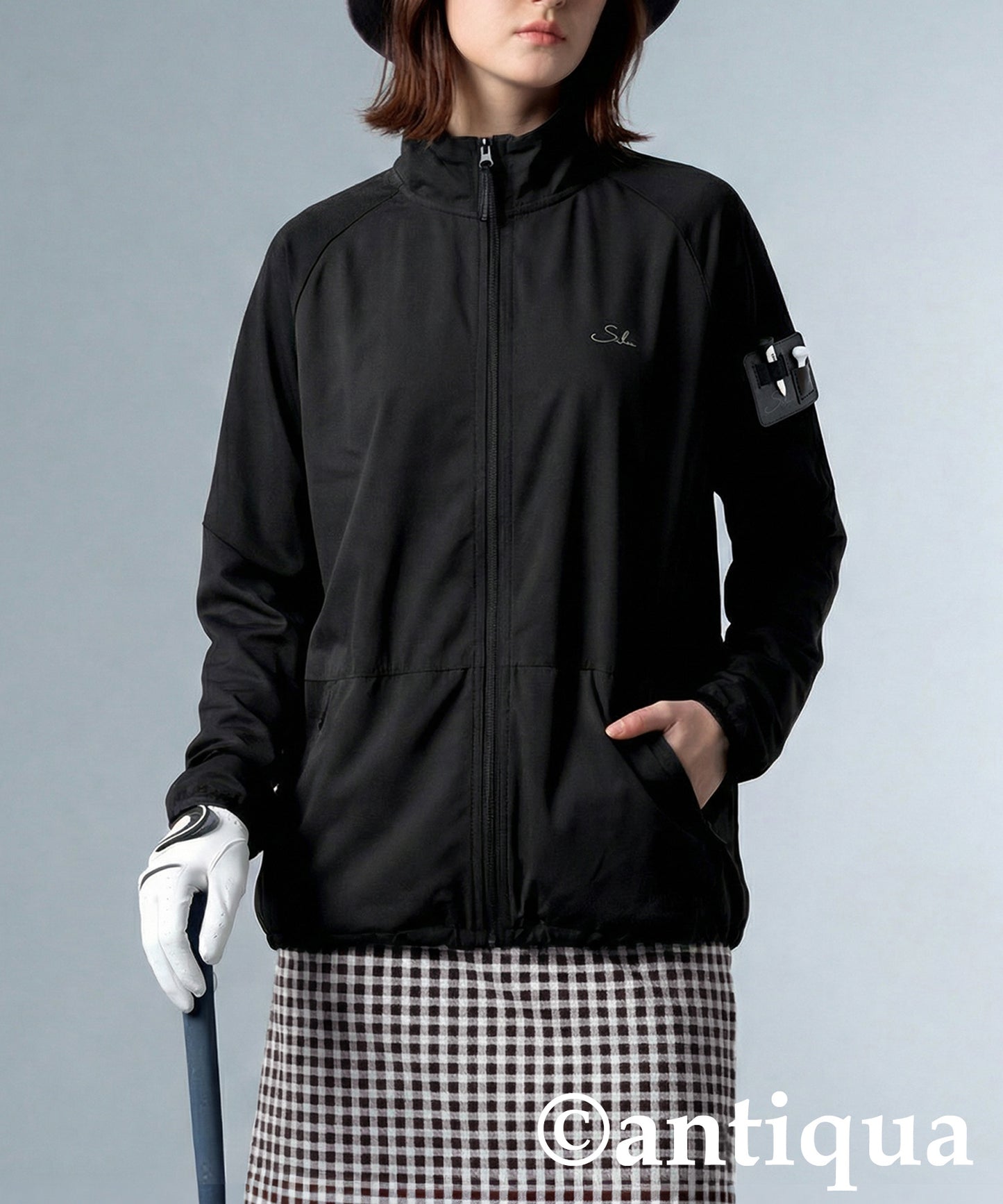 Stretch Zip-Up Top Ladies