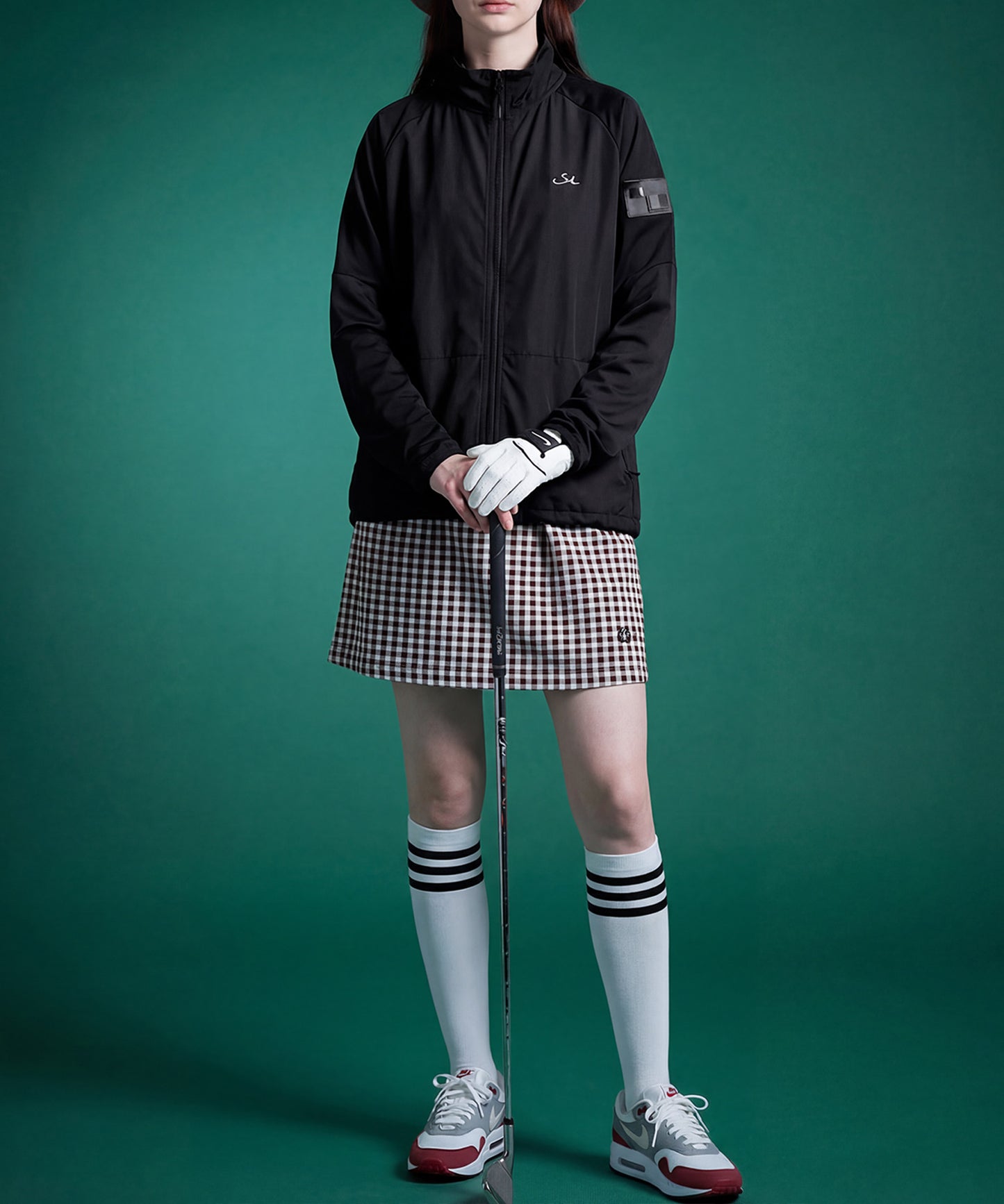 Stretch Zip-Up Top Ladies