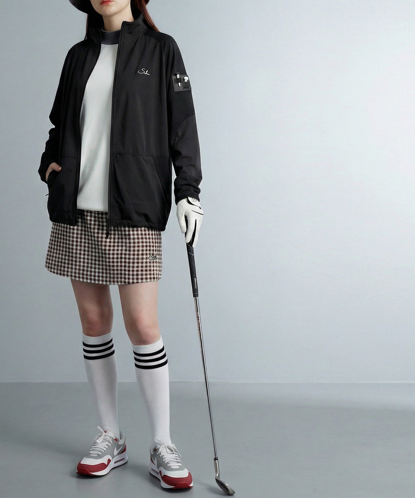 Stretch Zip-Up Top Ladies