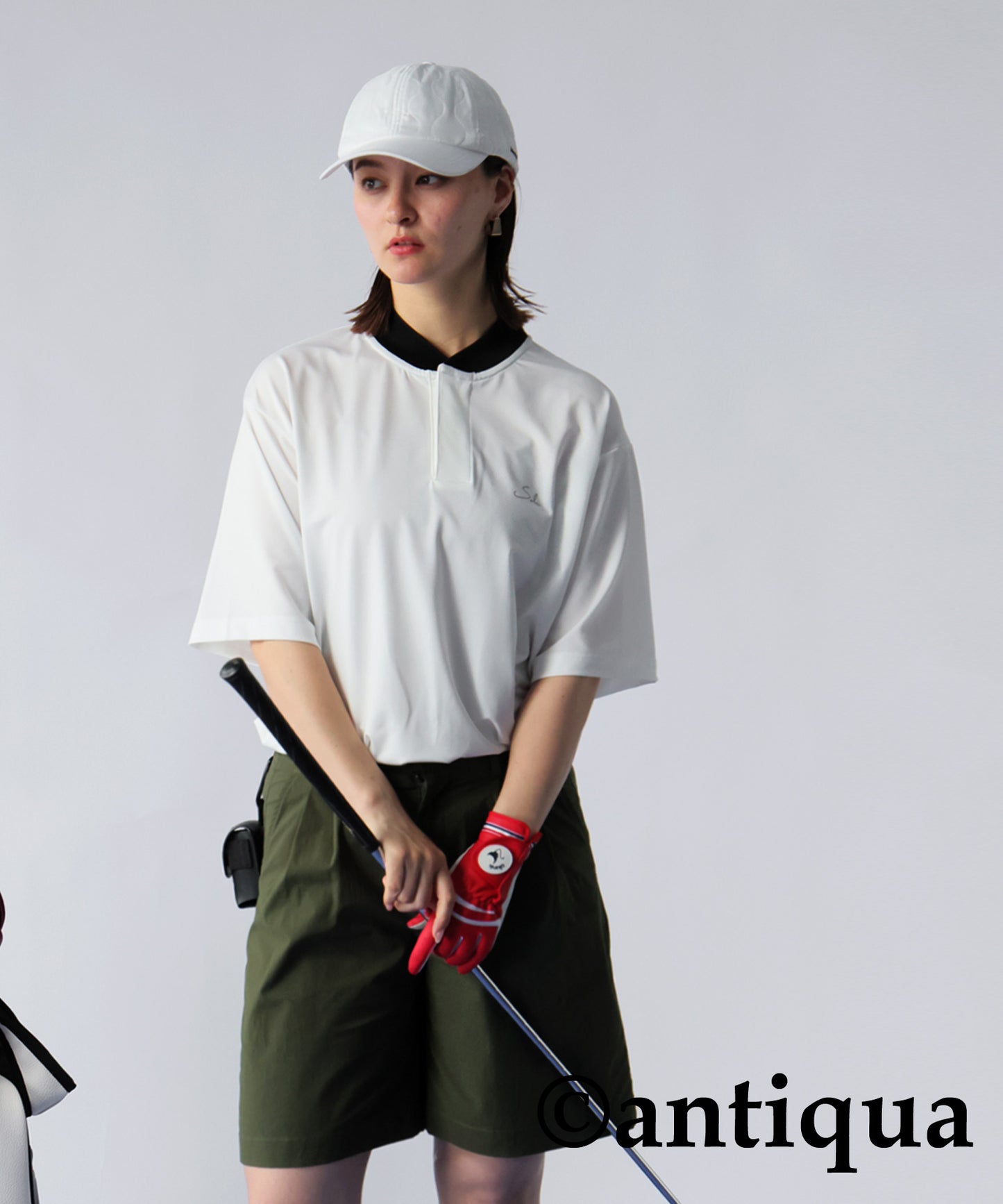 ANTIQUA GOLF×STCH Color-Matched Tops Ladies