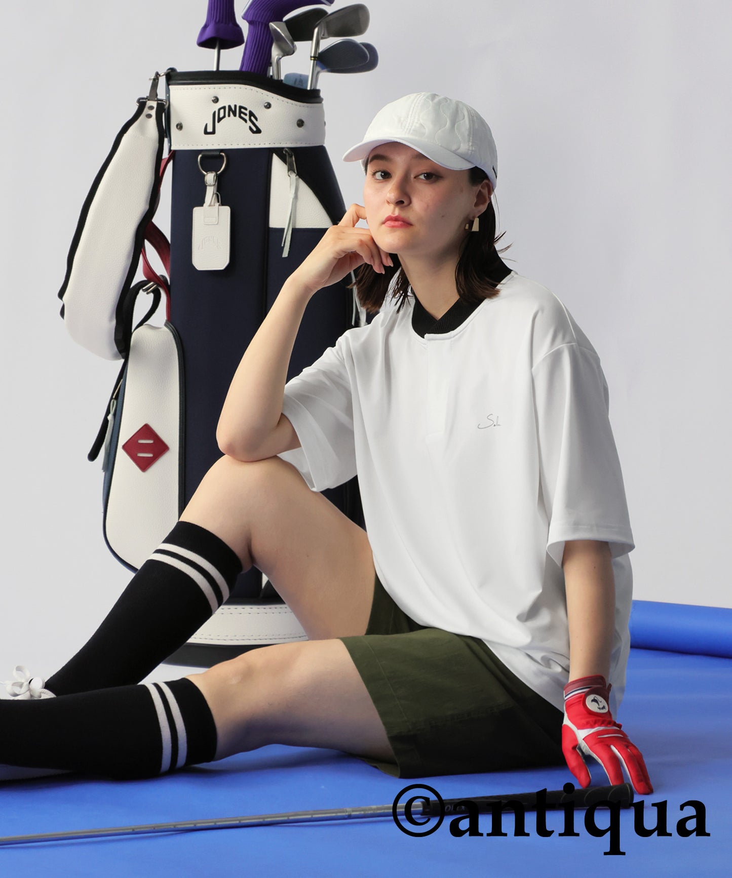 ANTIQUA GOLF×STCH Color-Matched Tops Ladies