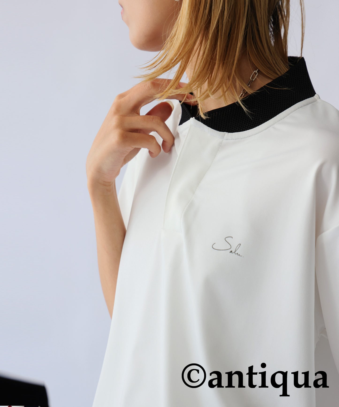 ANTIQUA GOLF×STCH Color-Matched Tops Ladies