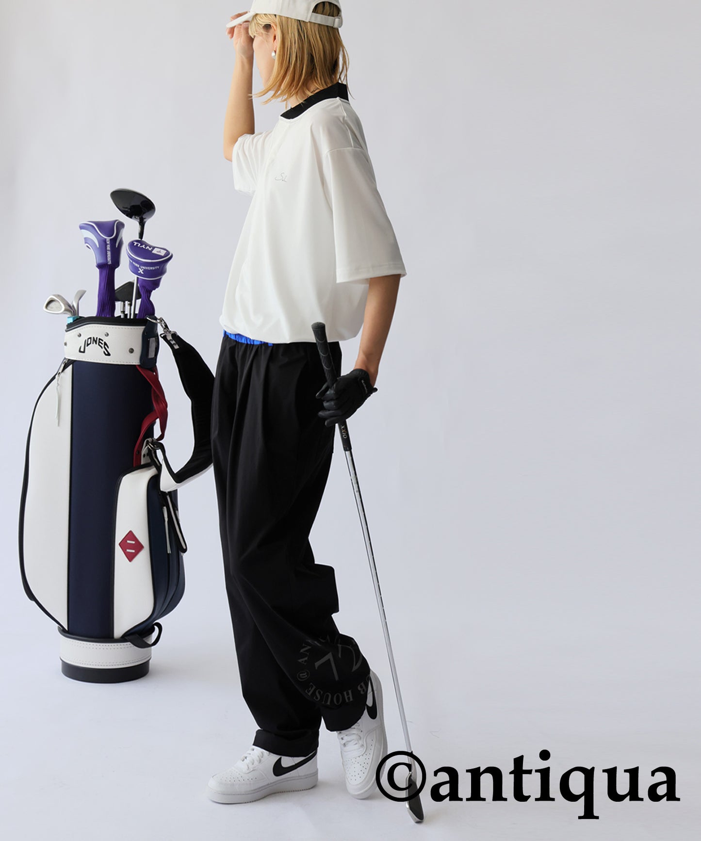 ANTIQUA GOLF×STCH Color-Matched Tops Ladies