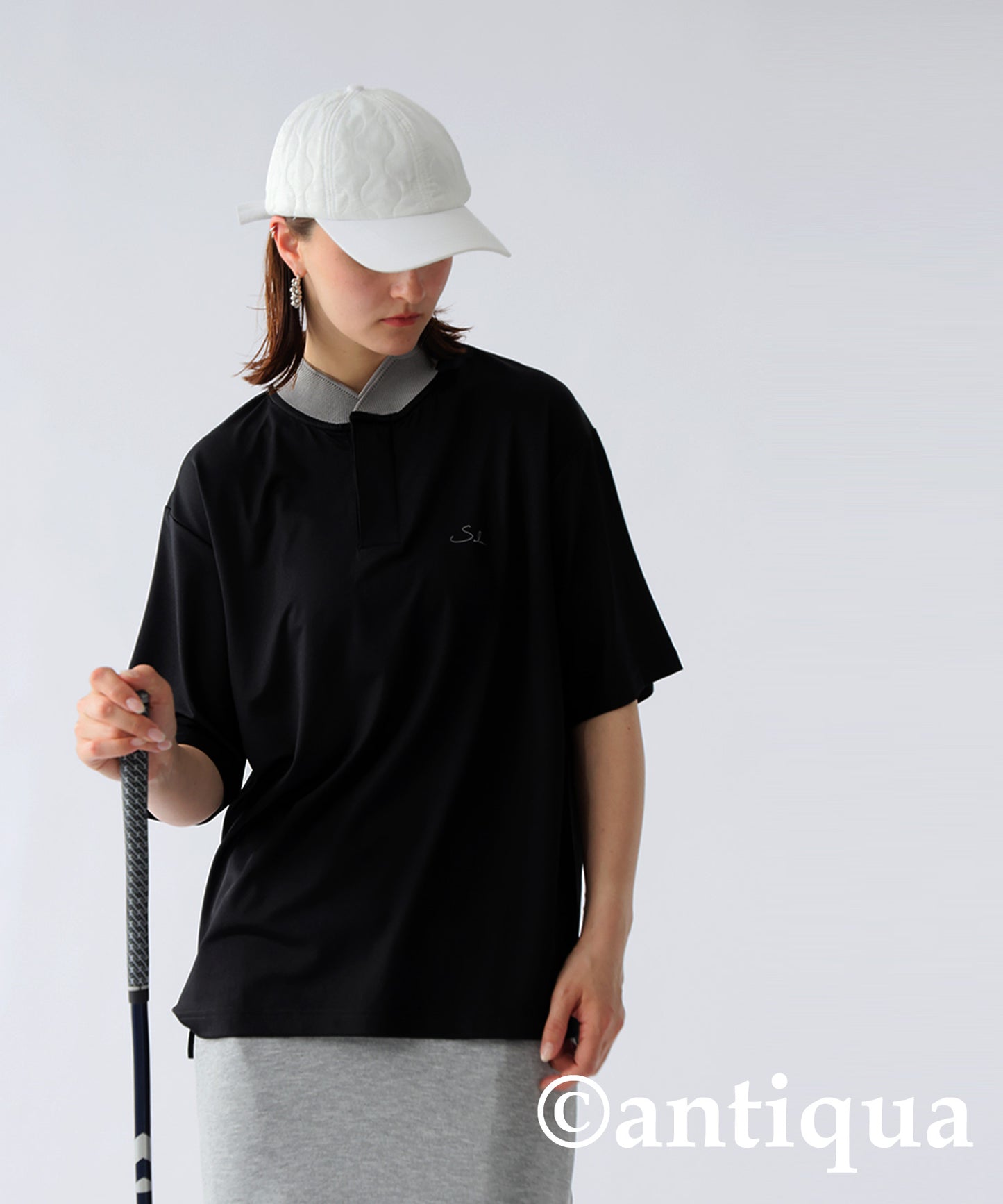 ANTIQUA GOLF×STCH Color-Matched Tops Ladies