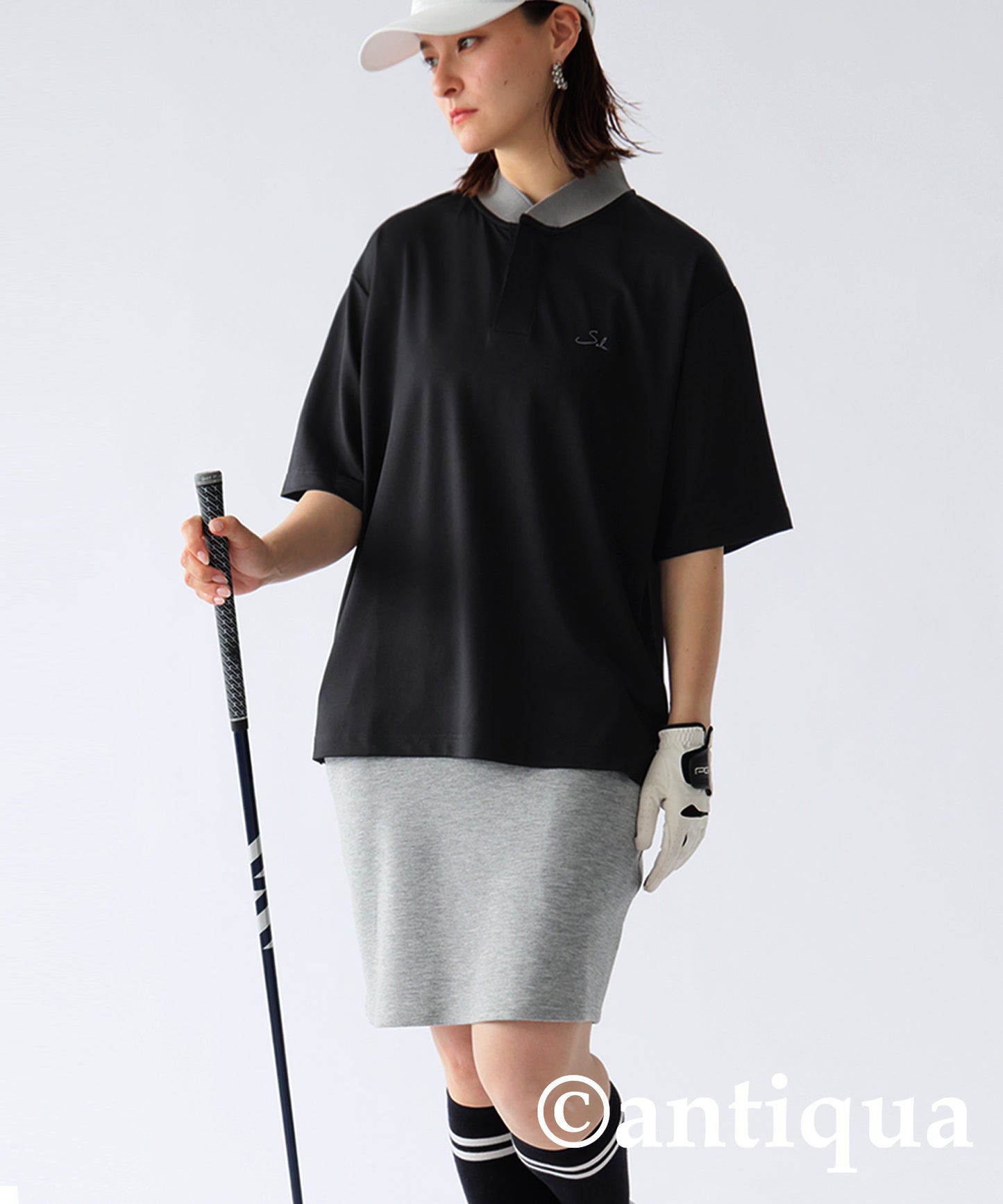 ANTIQUA GOLF×STCH Color-Matched Tops Ladies