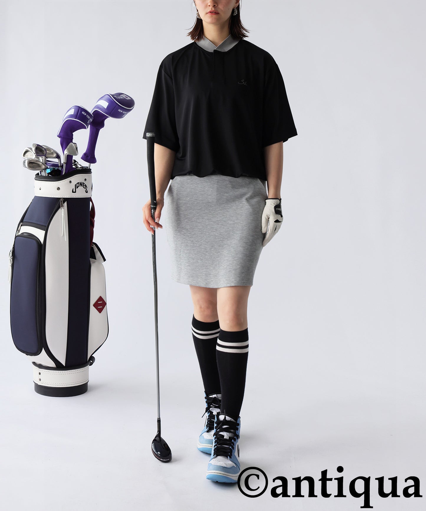 ANTIQUA GOLF×STCH Color-Matched Tops Ladies