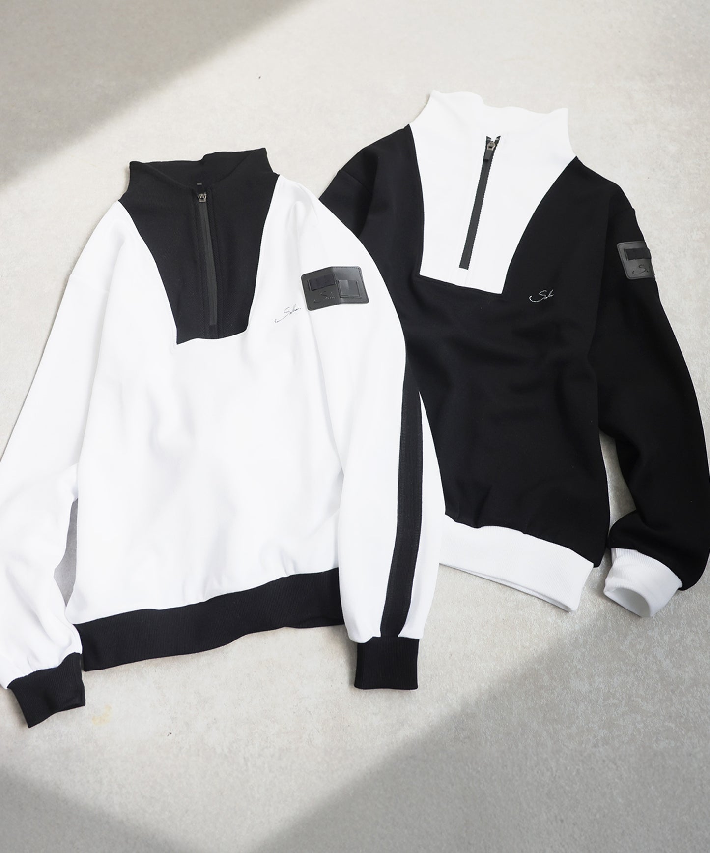 ANTIQUA GOLF×STCH Half-Zip High-Neck Top Ladies