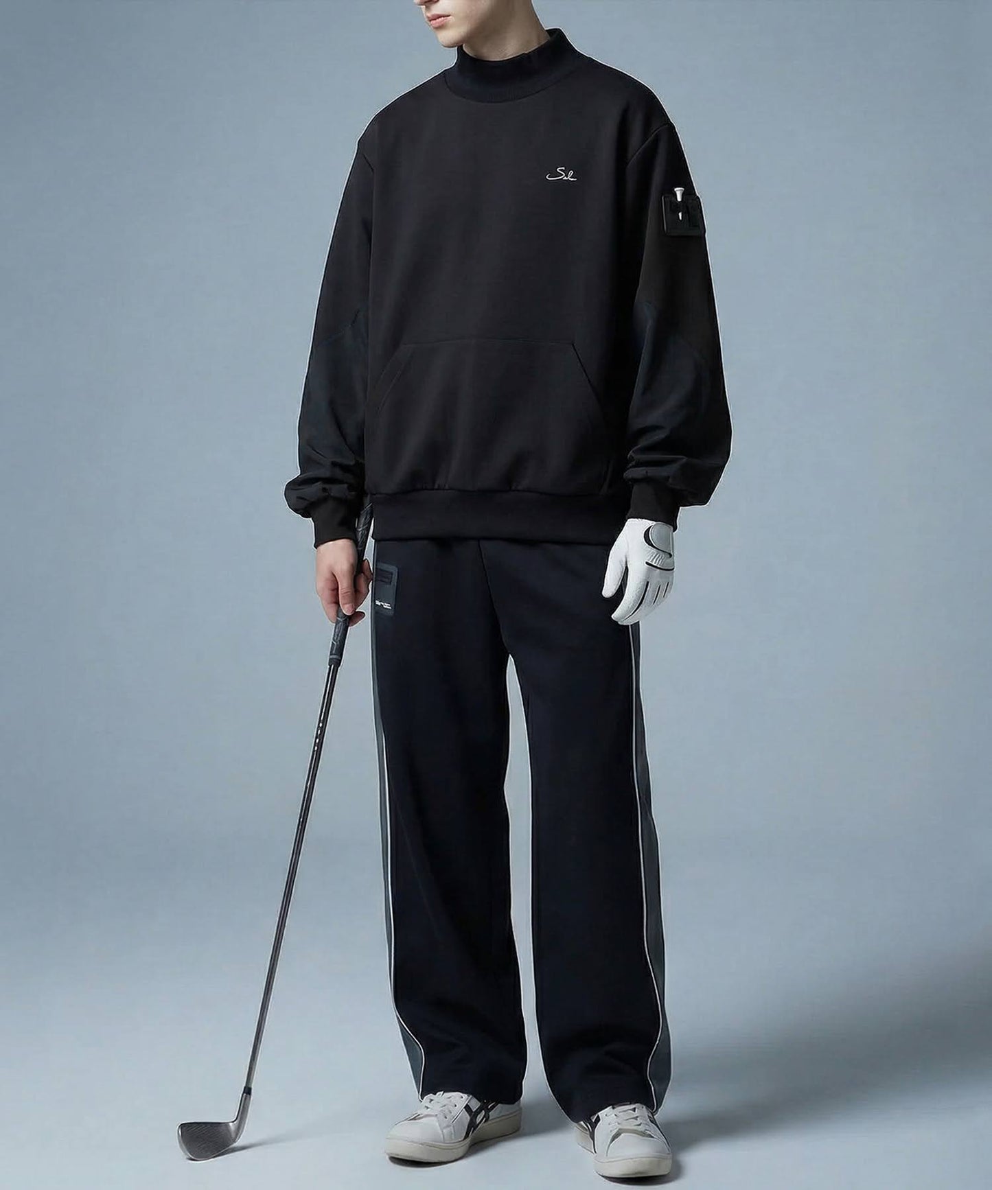 Salu Mock Neck Ponte Sweatshirt Men's