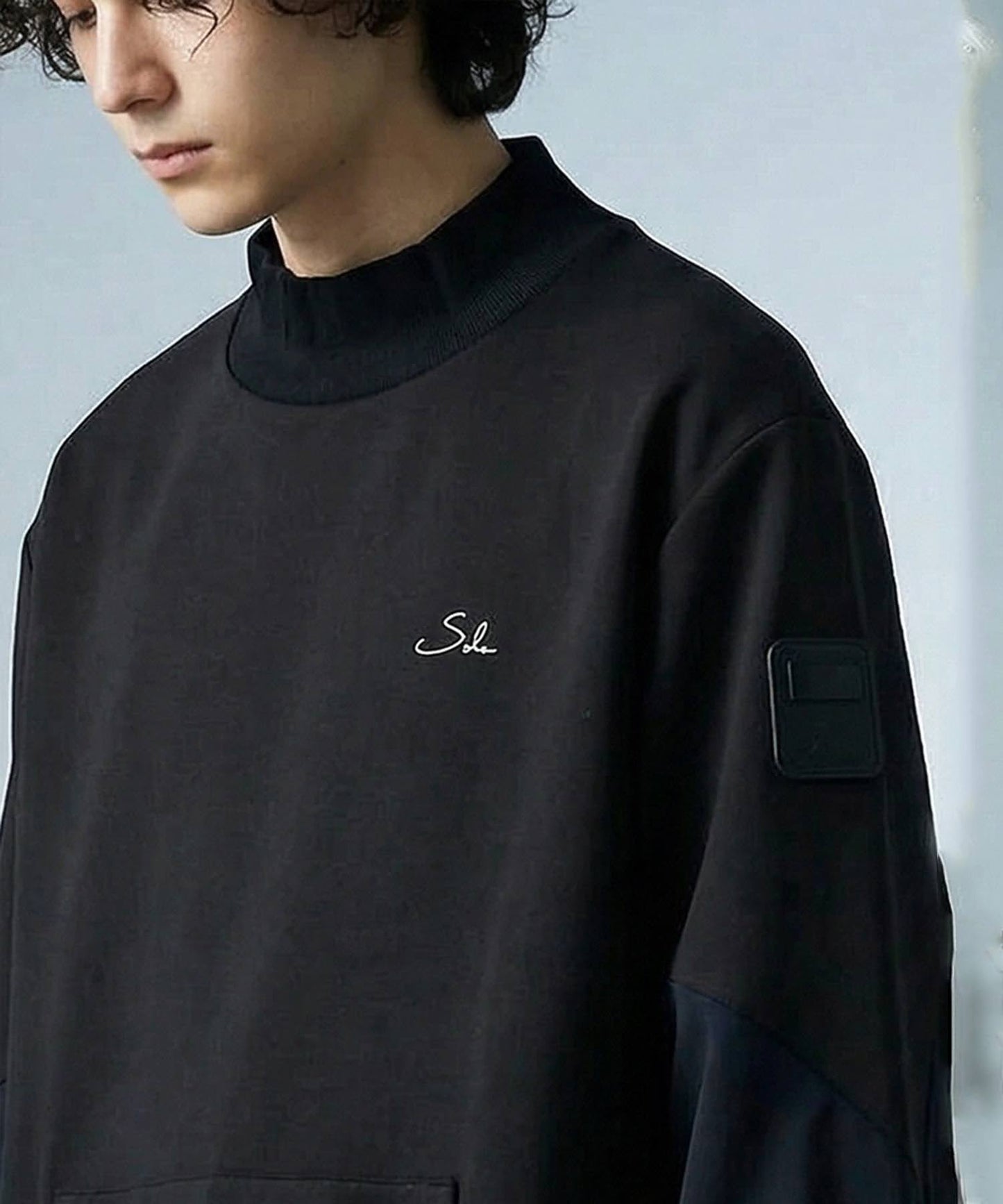 Salu Mock Neck Ponte Sweatshirt Men's