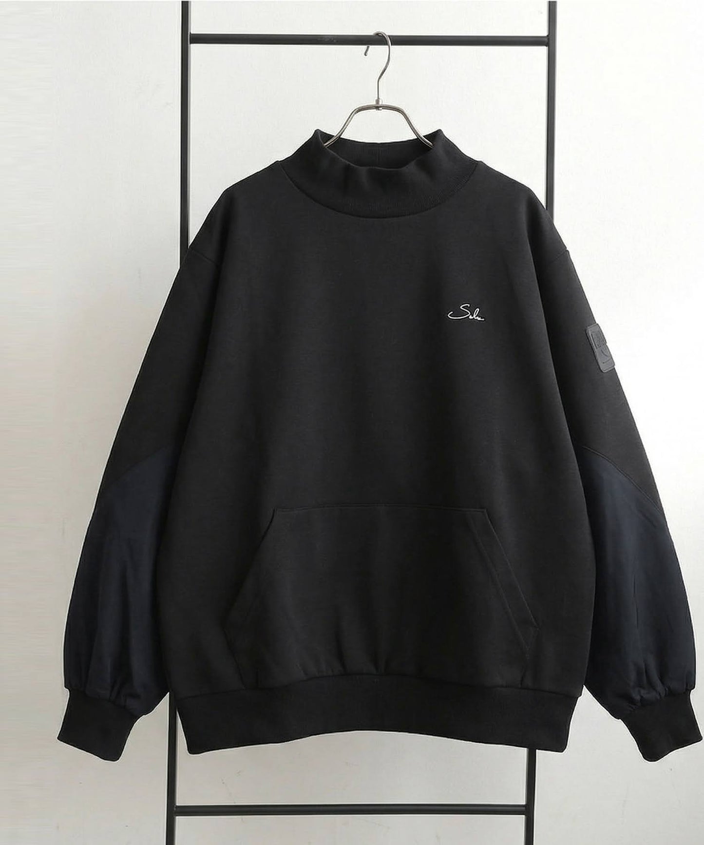 Salu Mock Neck Ponte Sweatshirt Ladies
