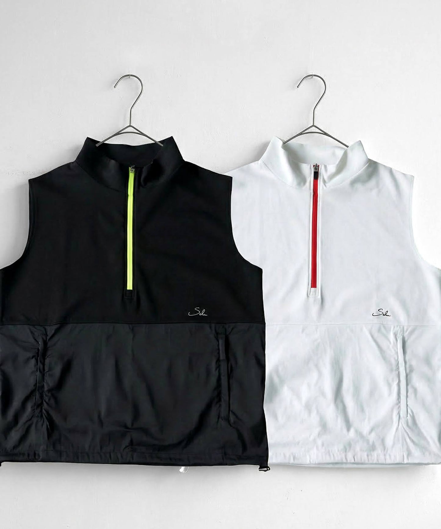 Half-Zip Color-Block Vest Ladies