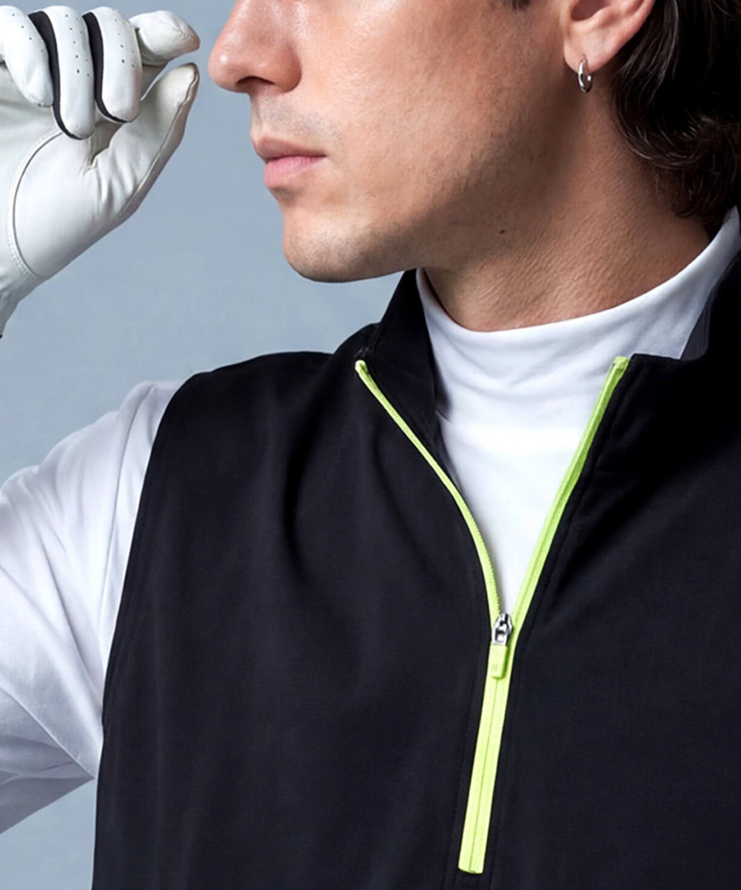 Half-Zip Color-Block Vest Men’s