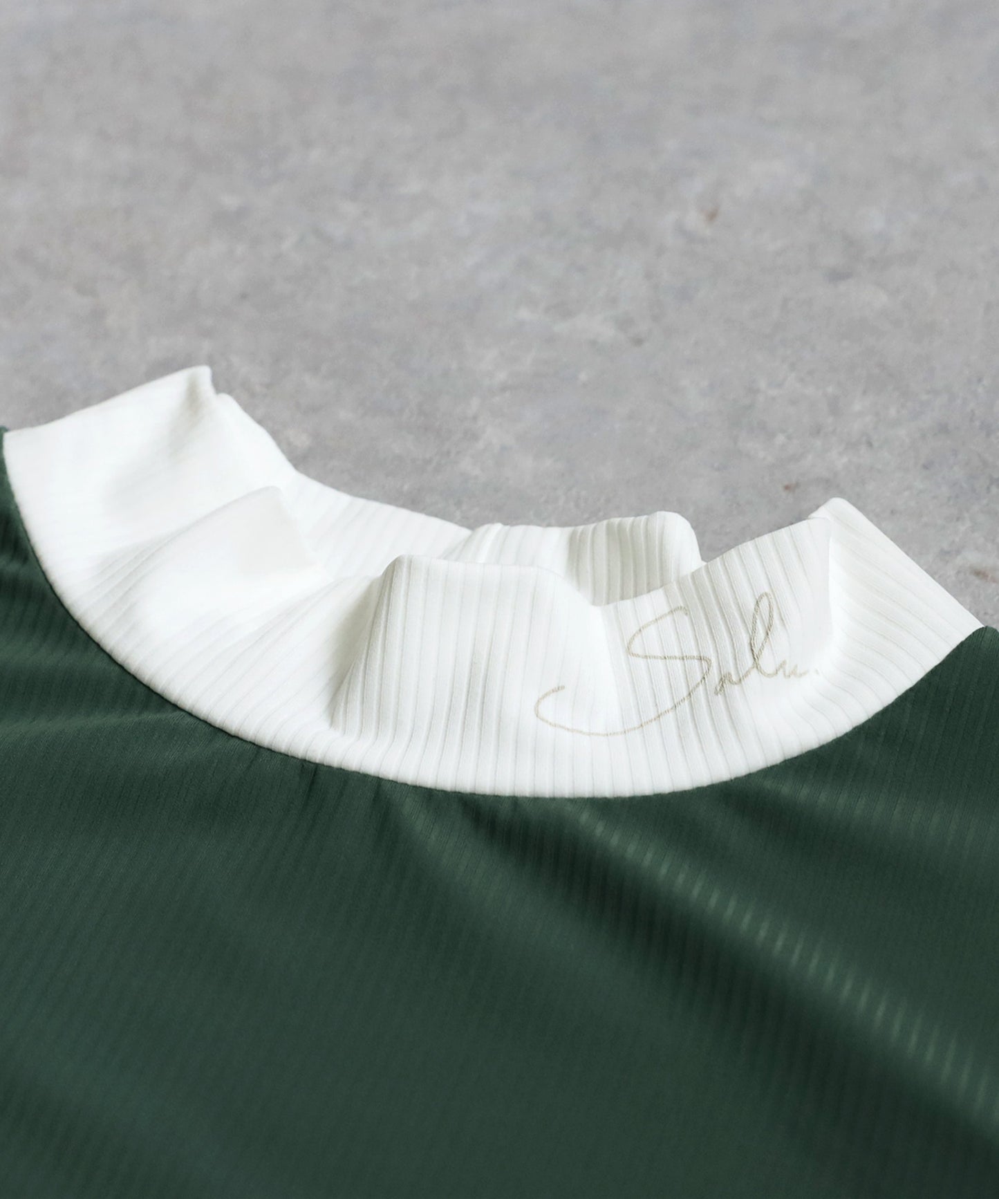 Salu. Ladies Mock Neck Color Combination Tops