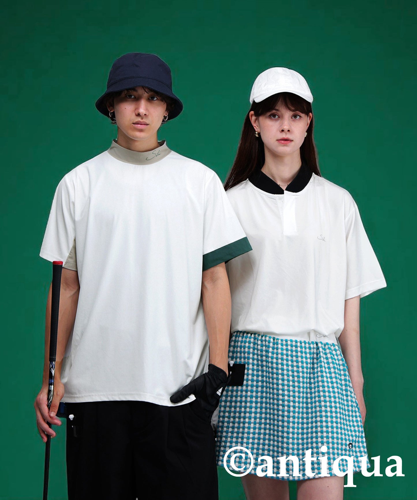 Salu. Ladies Mock Neck Color Combination Tops