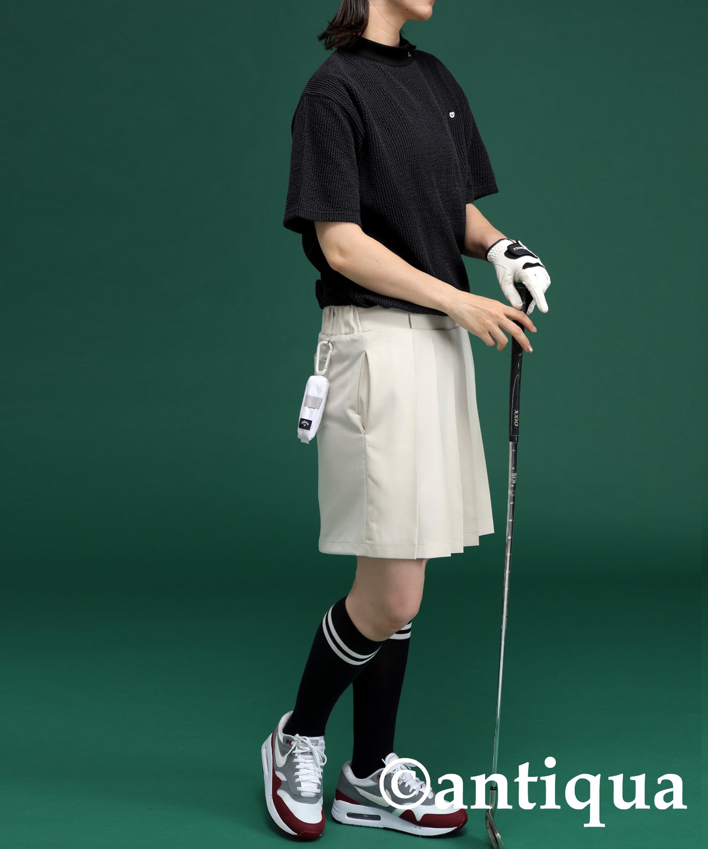 Salu. Ladies Striped Logo Top