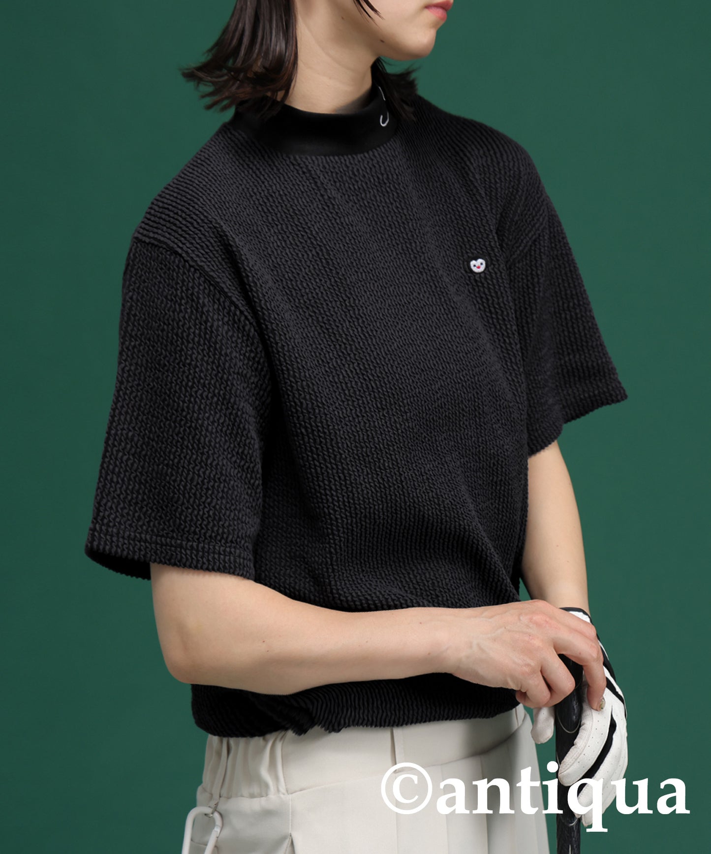 Salu. Ladies Striped Logo Top