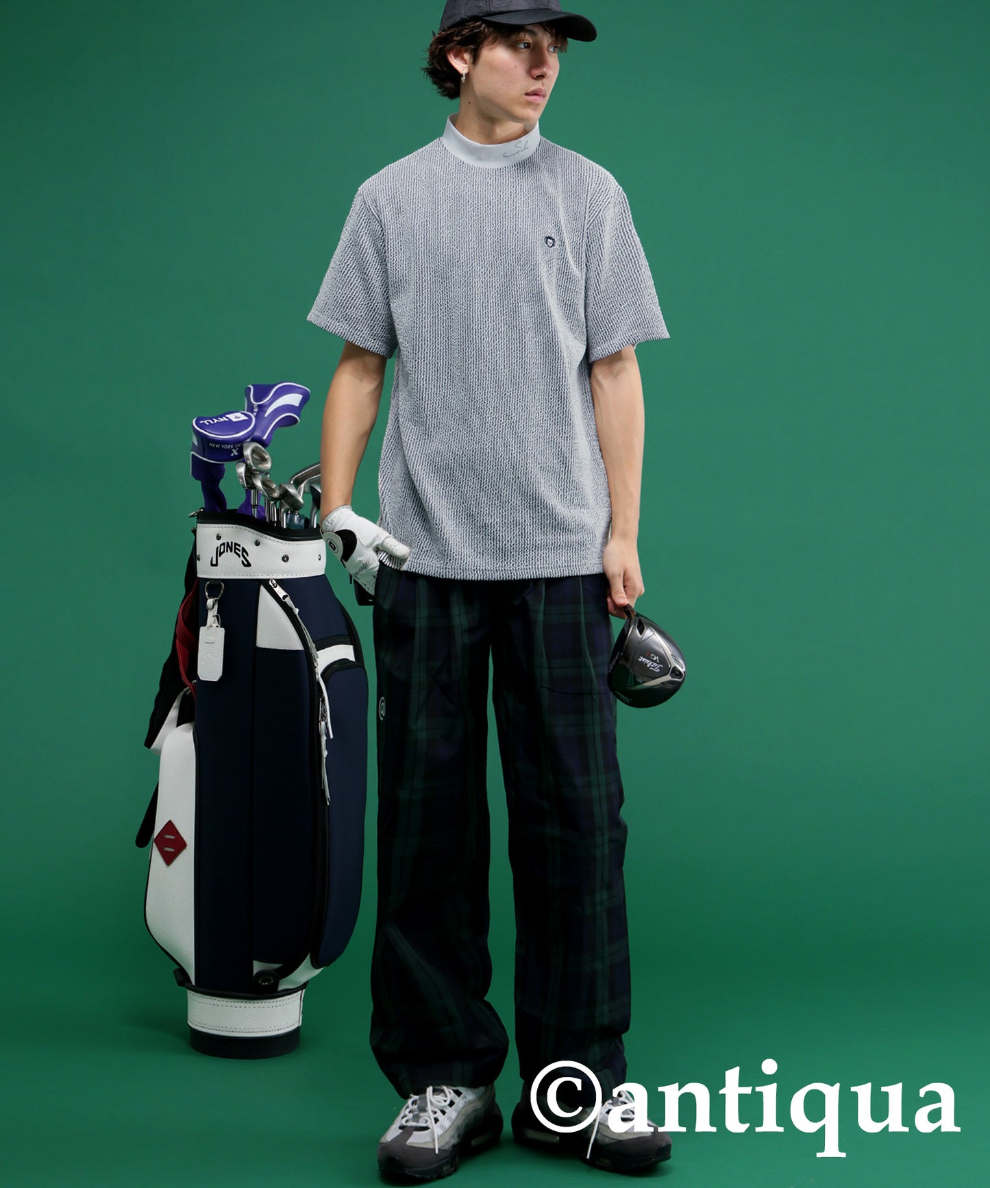 Salu. Men's Striped Logo Top