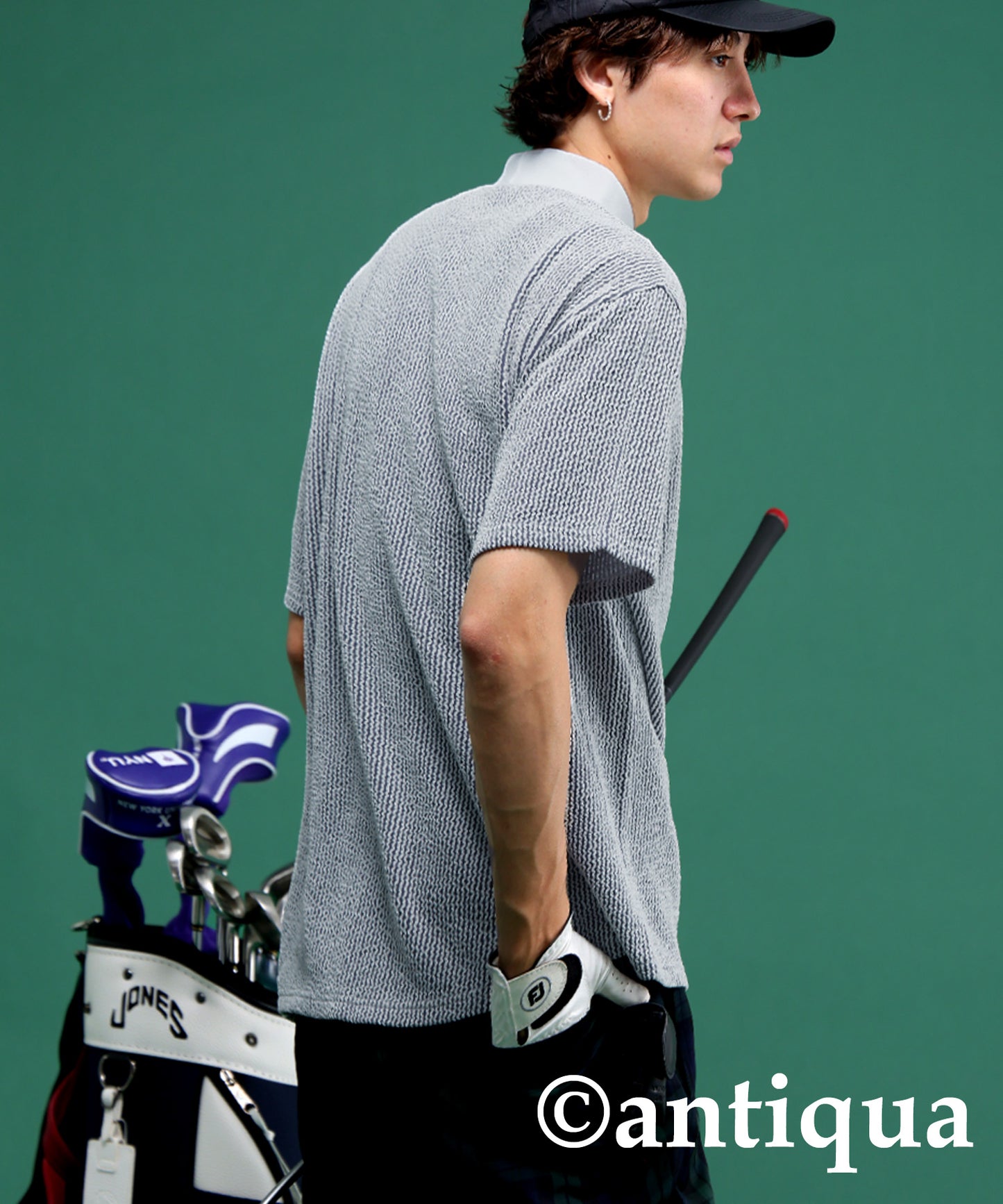 Salu. Men's Striped Logo Top