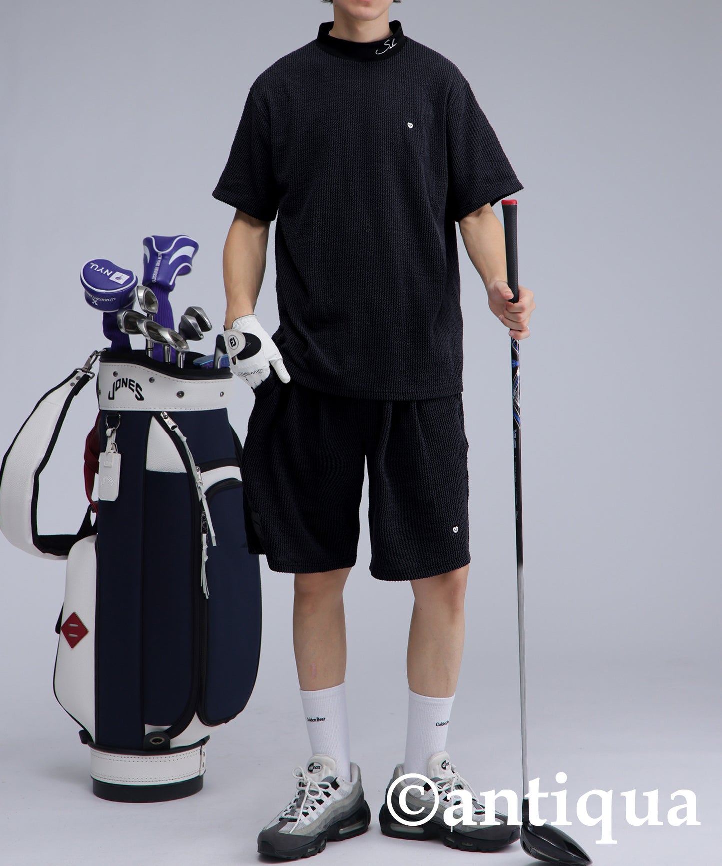 Salu. Men's Striped Logo Top