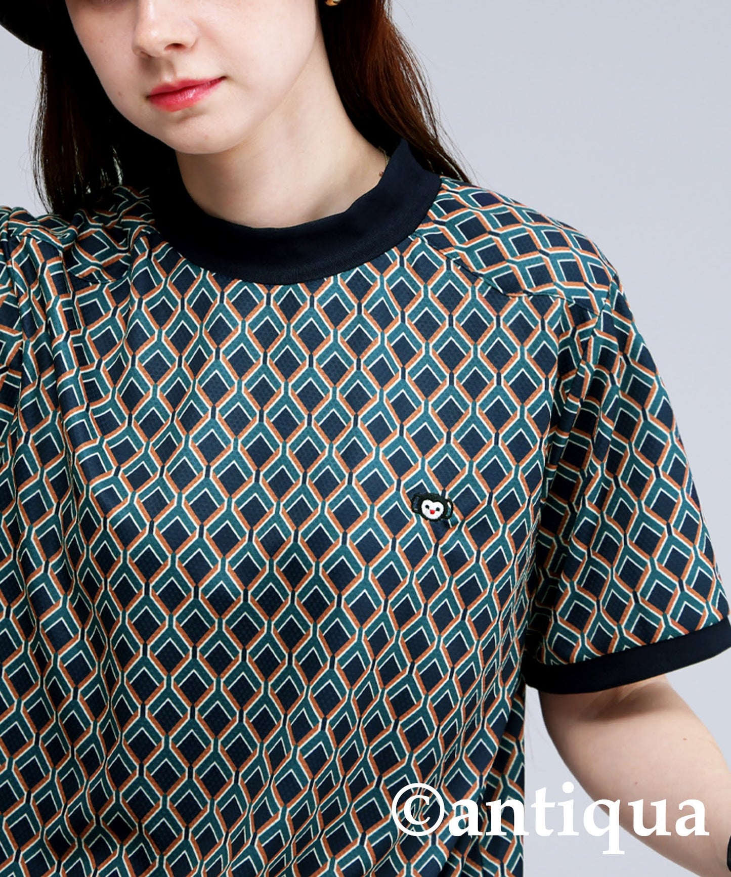 Salu. Ladies Geometric Print T-Shirt