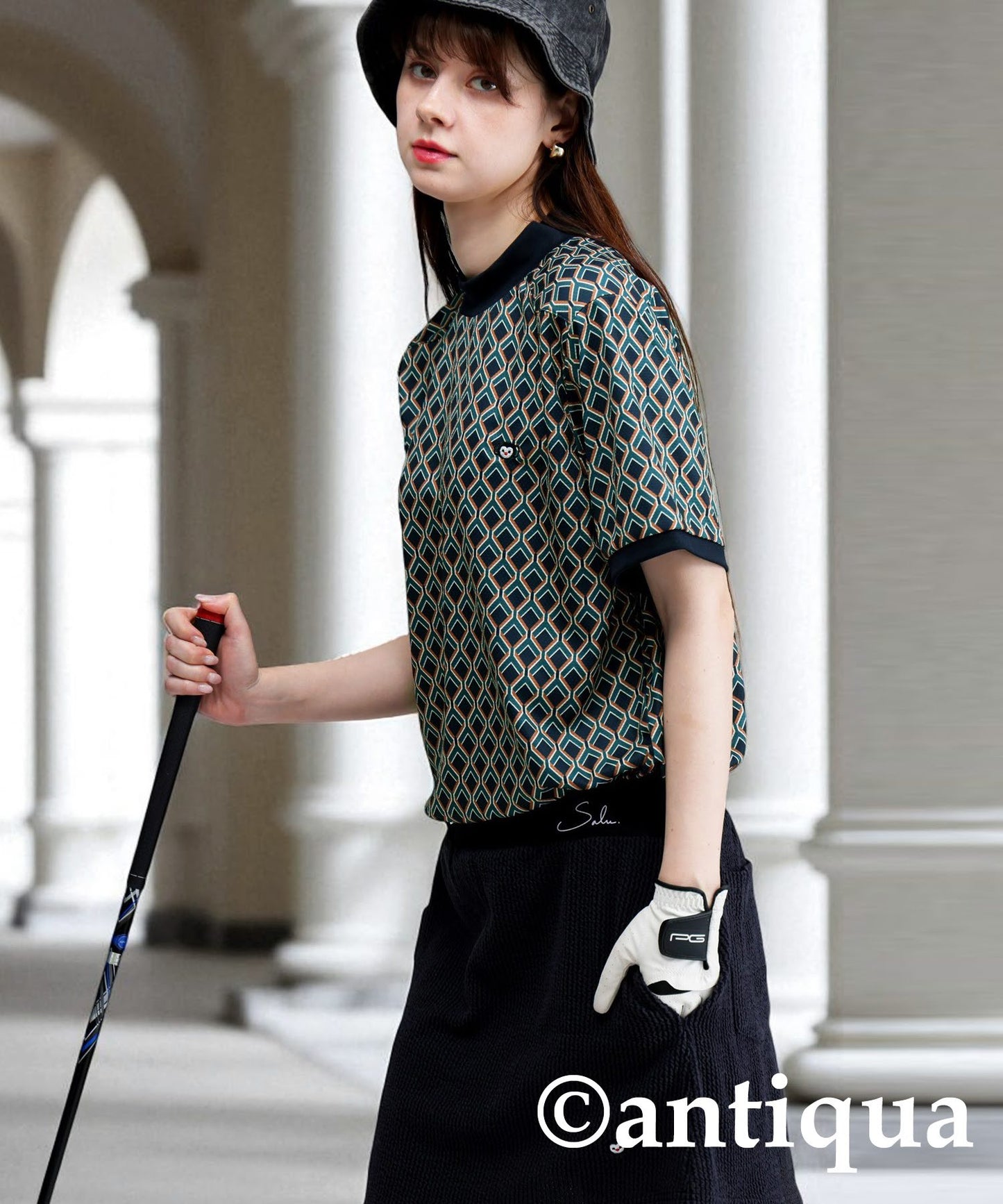 Salu. Ladies Geometric Print T-Shirt