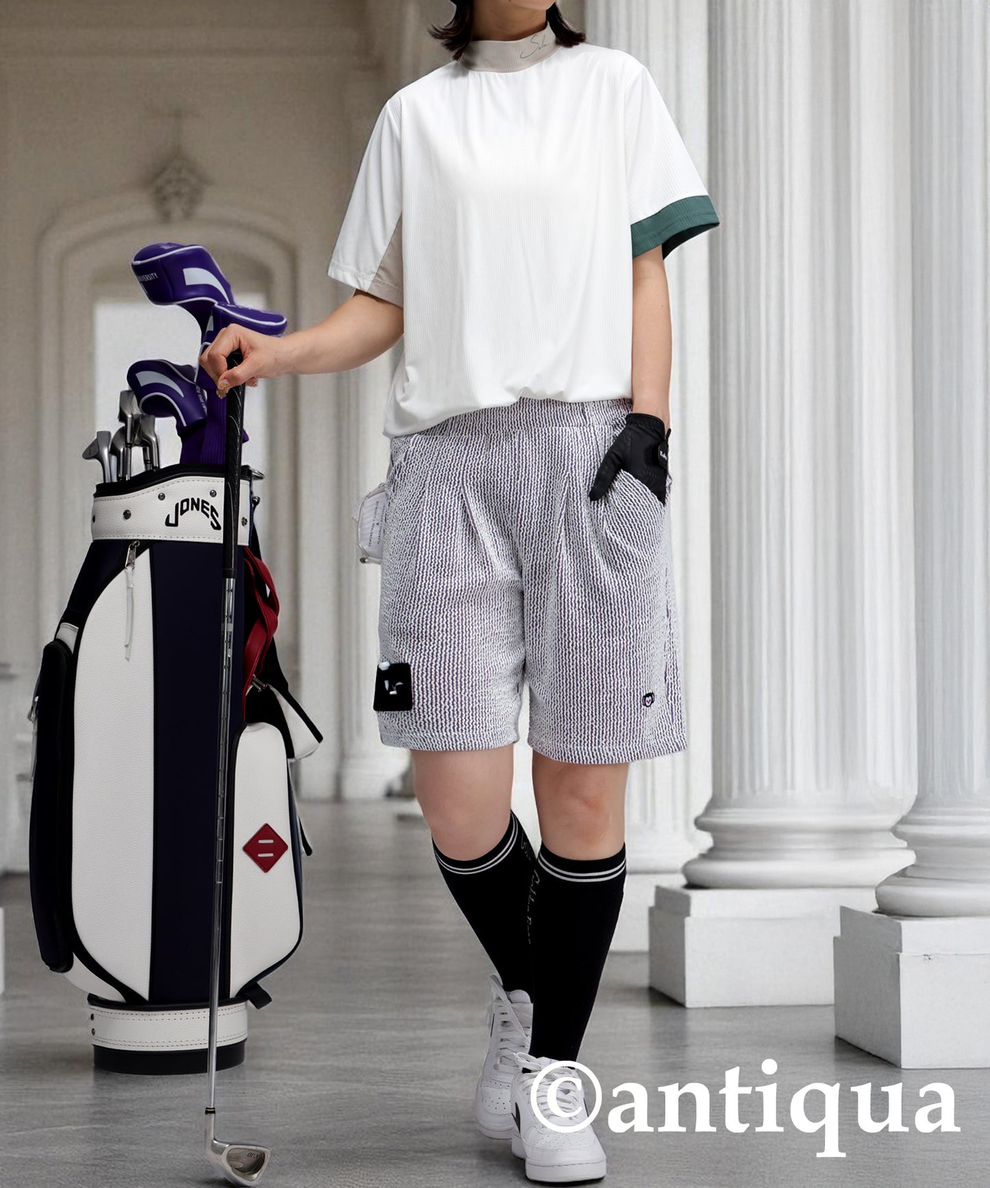 Salu. Ladies Striped Logo Pants