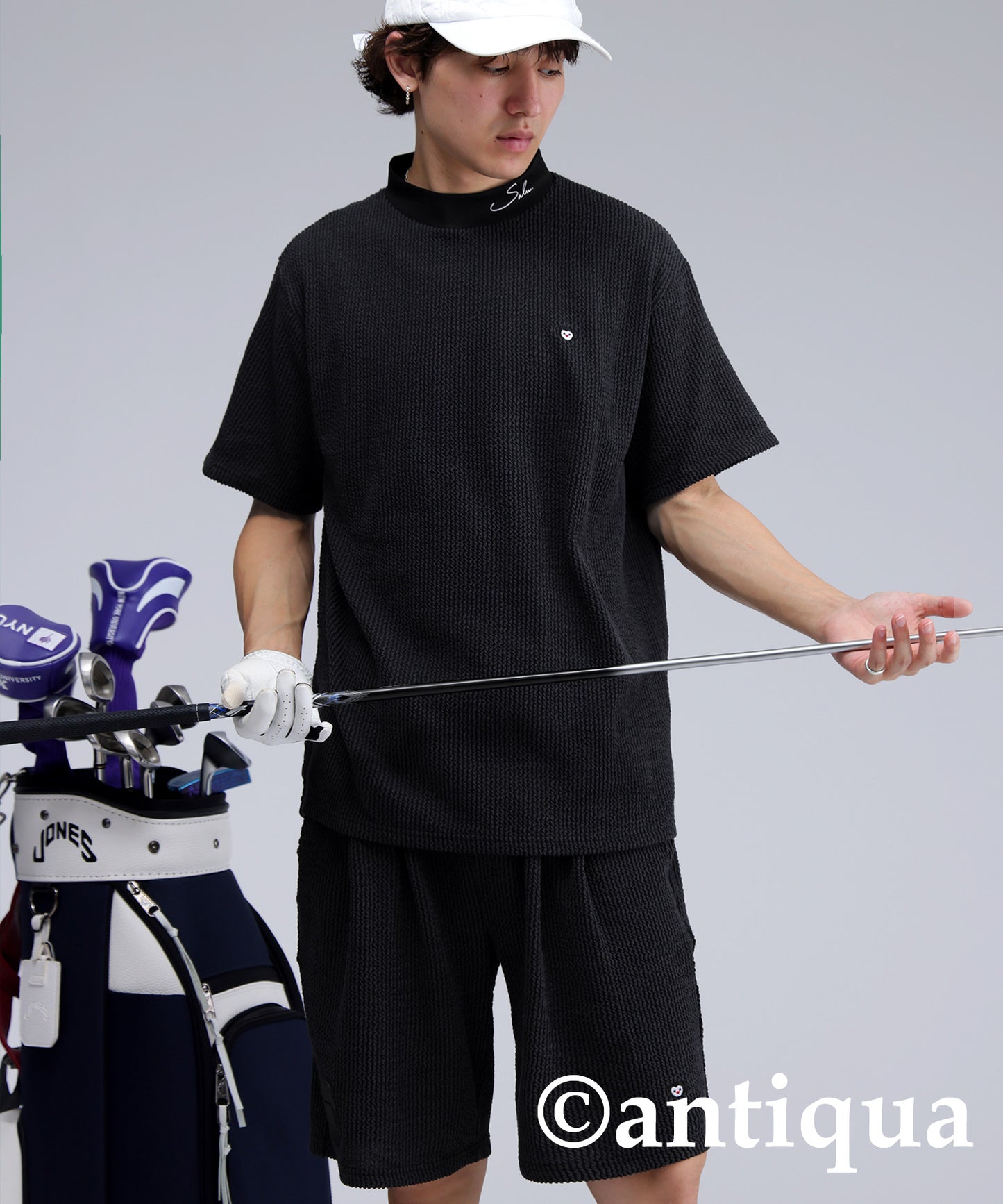 Salu. Men's Striped Logo Pants