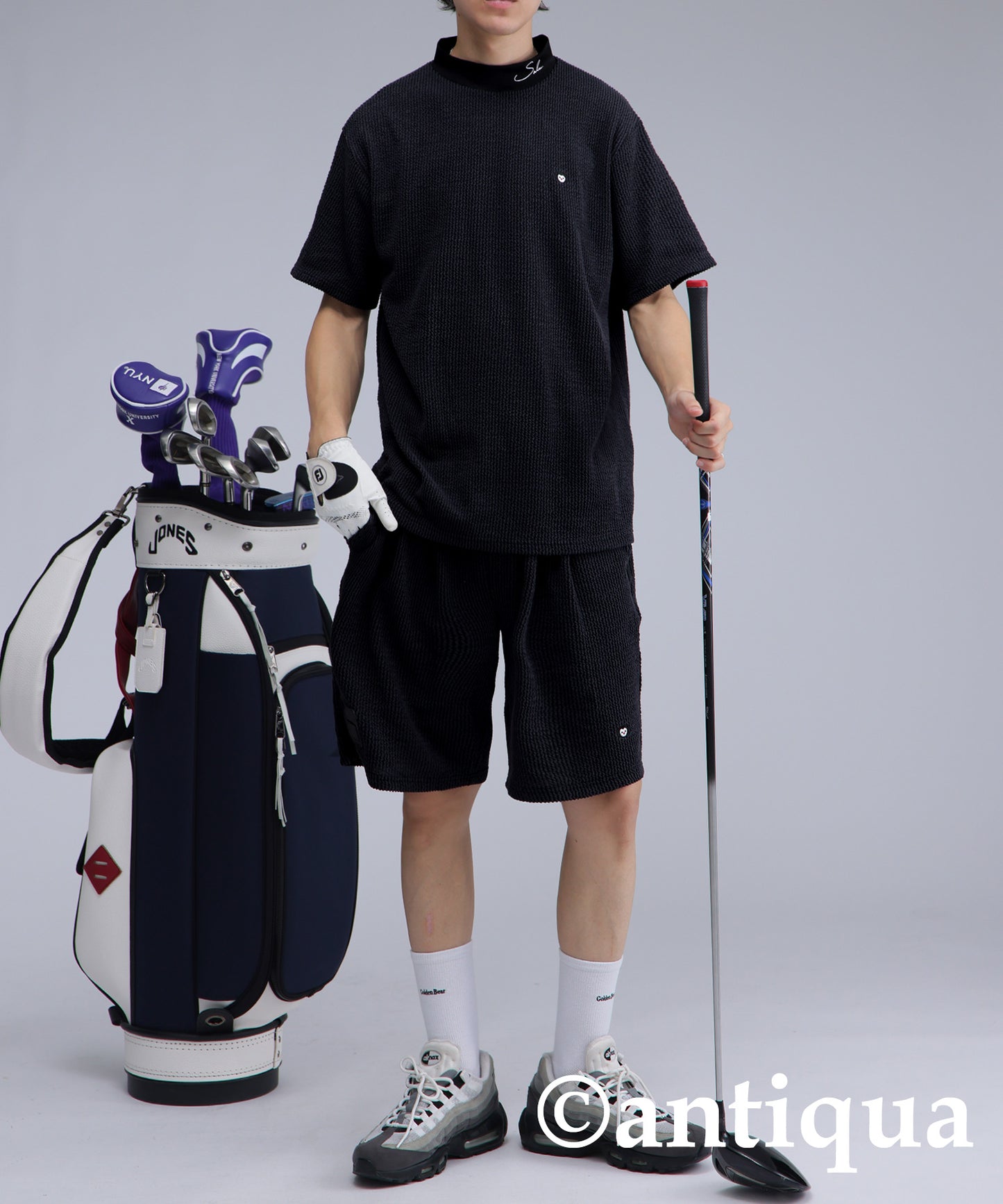 Salu. Men's Striped Logo Pants