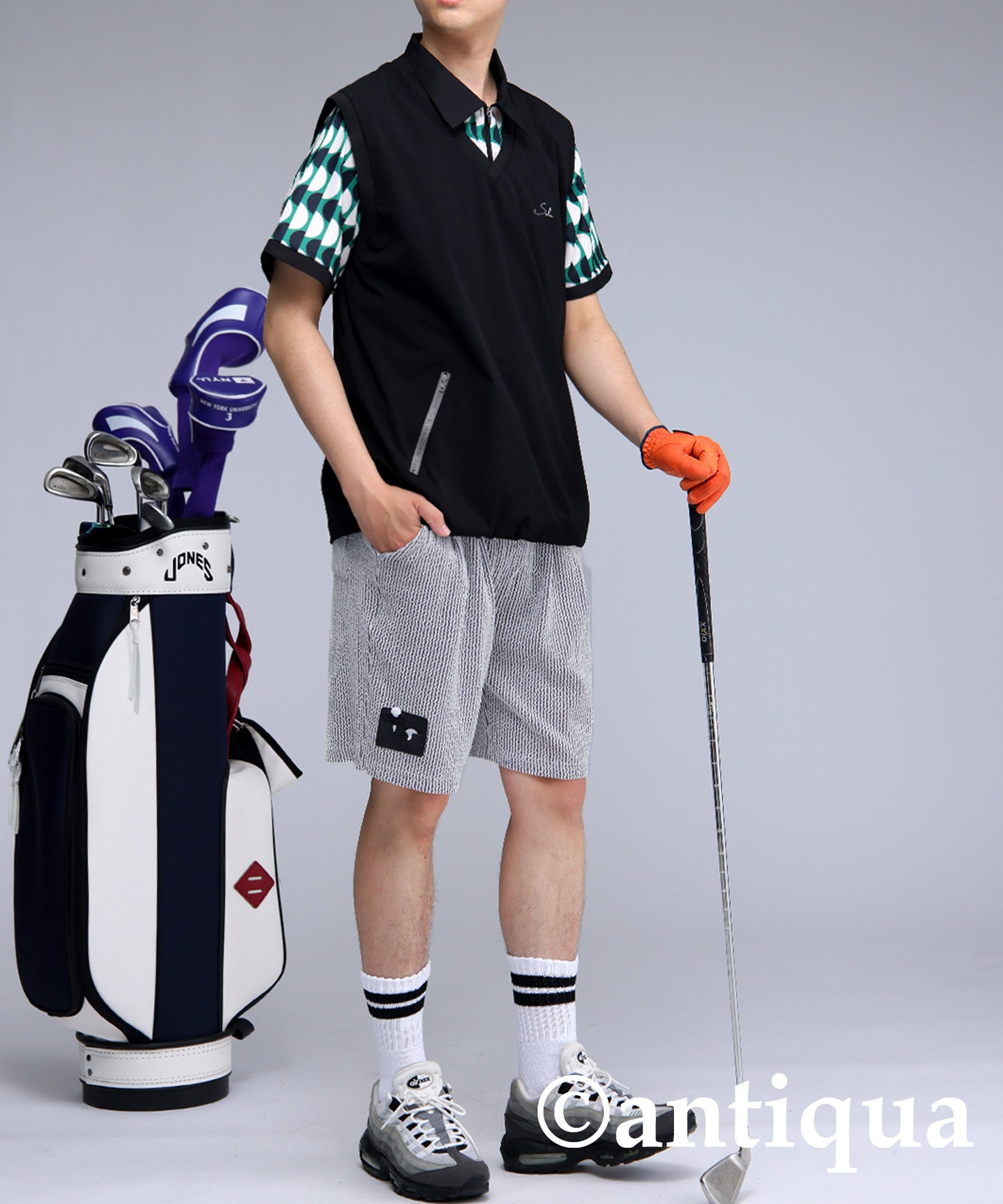 Salu. Men's Striped Logo Pants